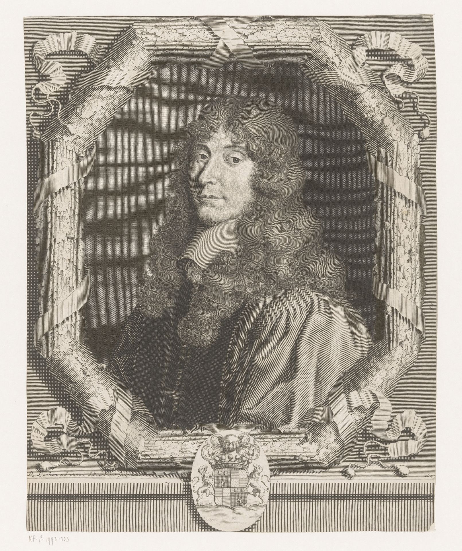 Portret van een onbekende man by René Lochon
