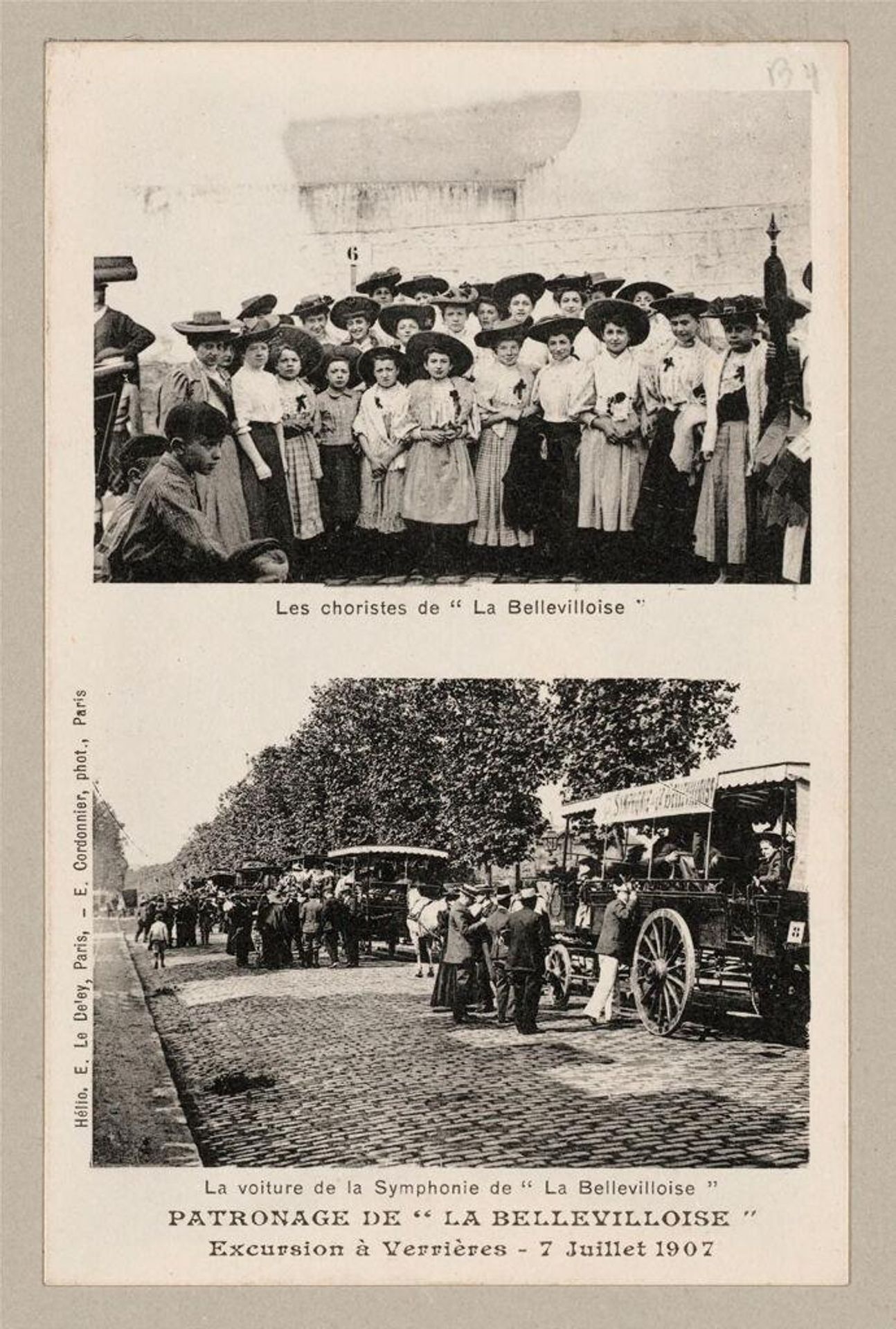 Industrial Problems, CoÃ¶peration: Europe. France. Paris: La Bellevilloise: CoÃ¶perative Societies, France: La Bellevillaise Socialist CoÃ¶perative Society in Paris 1907: Holiday Excursion of the Members and their Families by Edouard Cordonnier