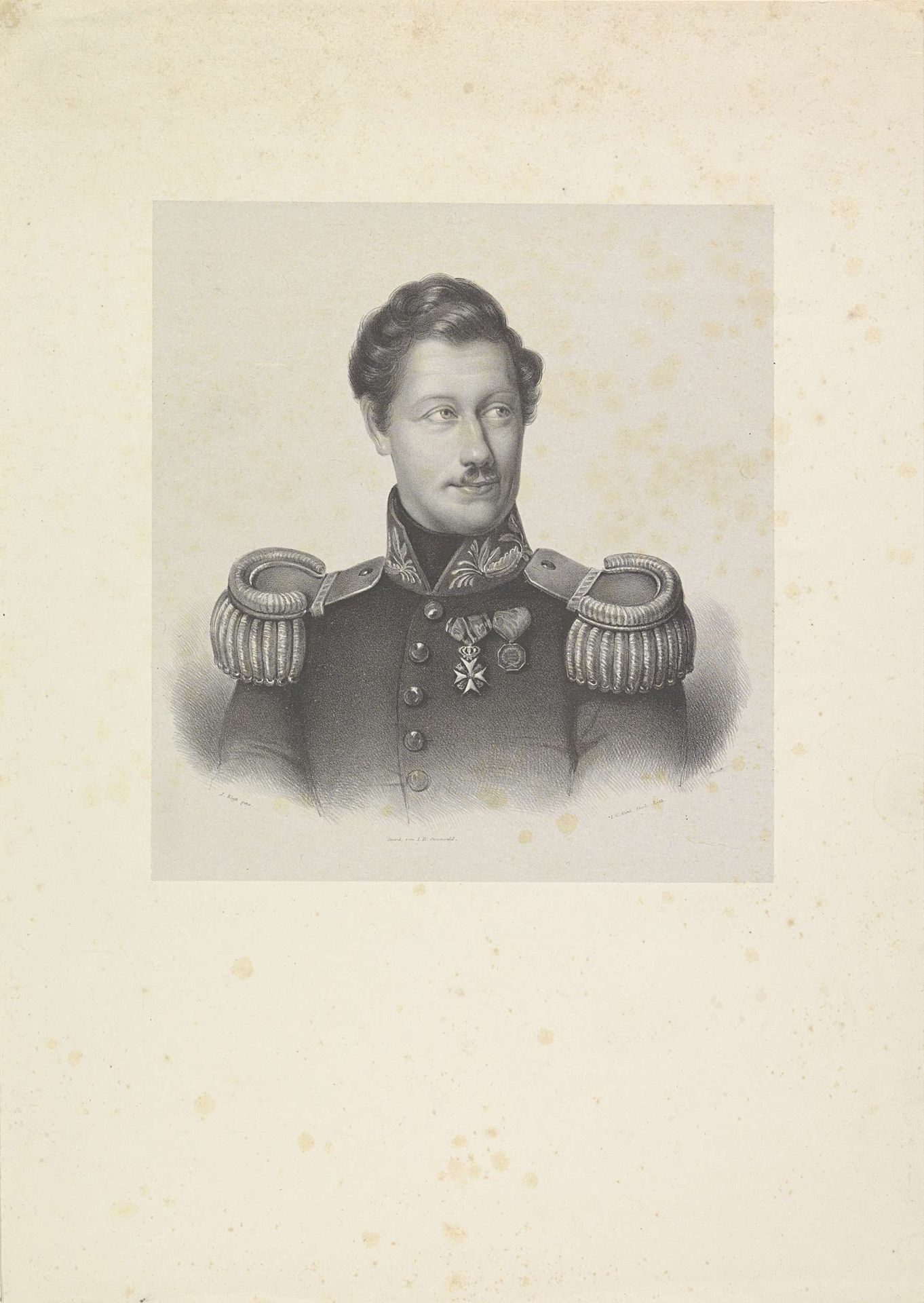 Portret van W. A. Roest by Isaac Cornelis Elink Sterk