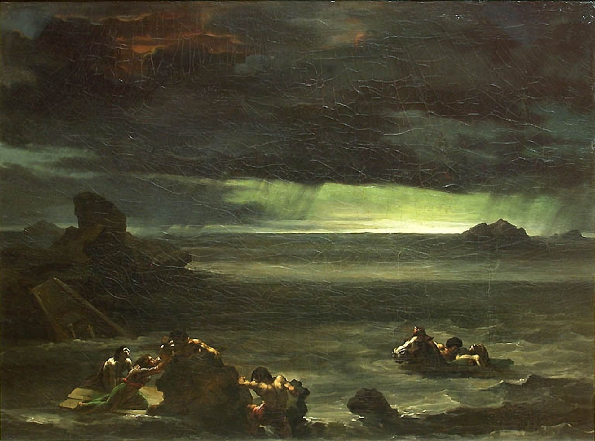 Scene of the Deluge by Théodore Géricault