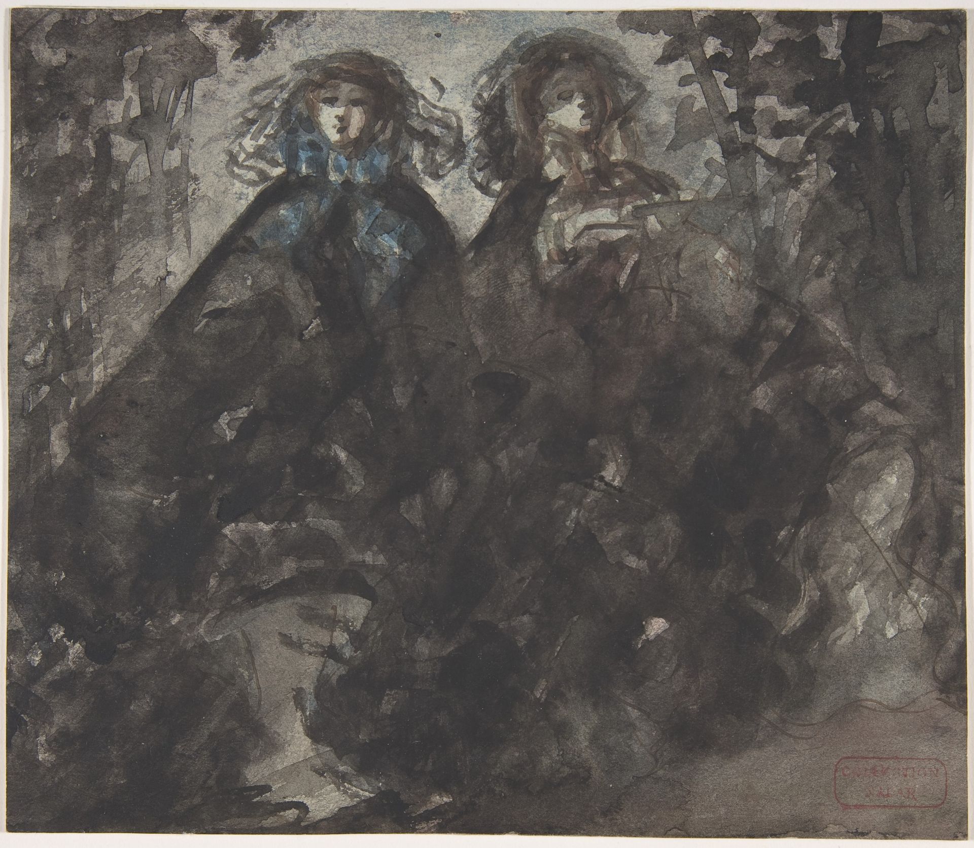 Two Ladies Taking a Walk by Constantin Guys