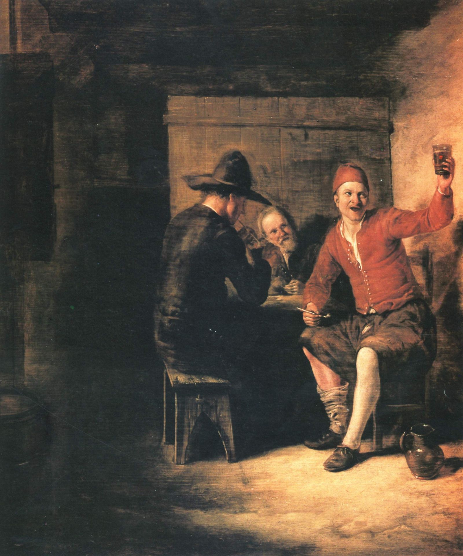 Happy drinker by Pieter de Hooch