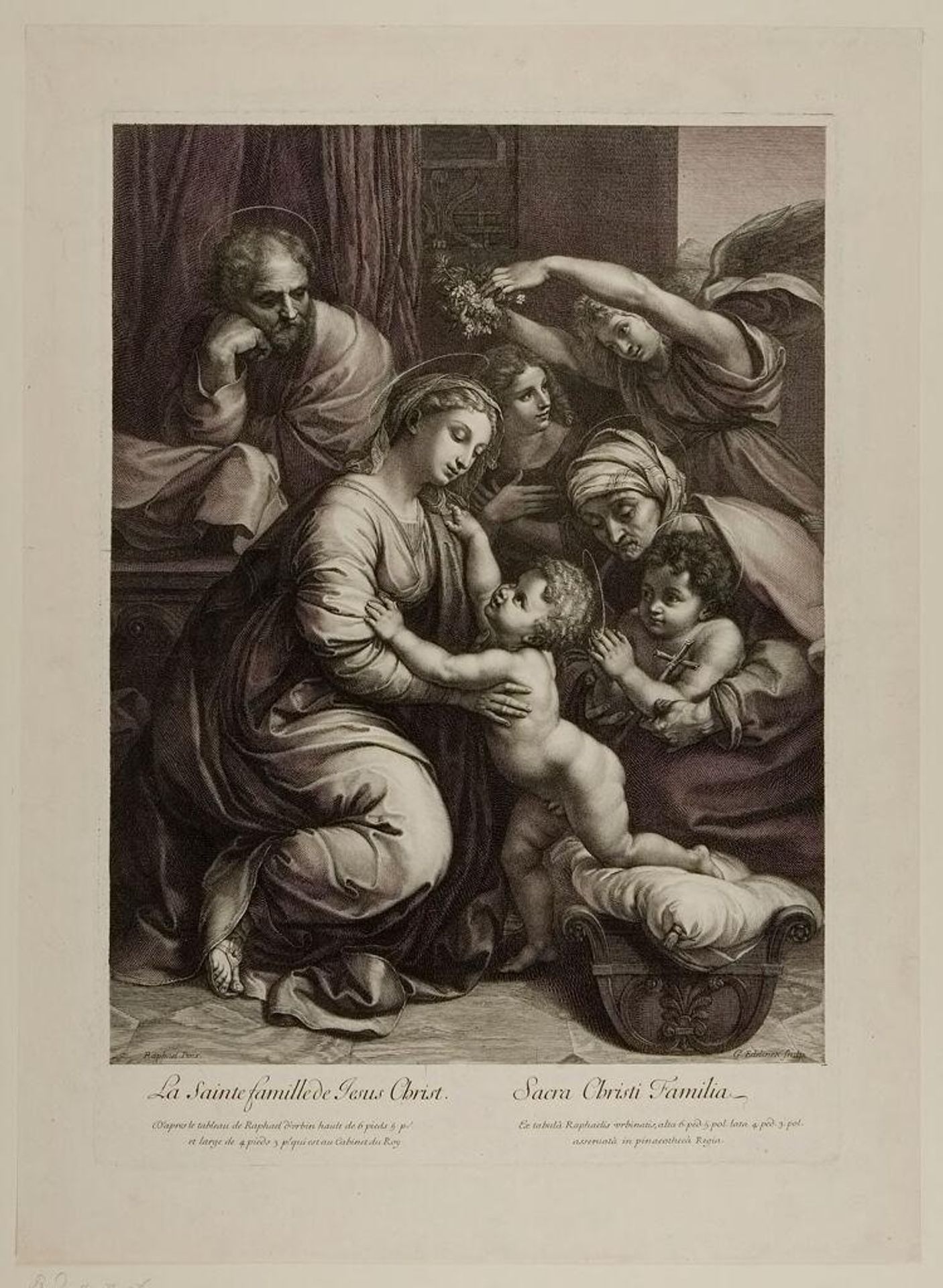 The Holy Family by Gérard Edelinck