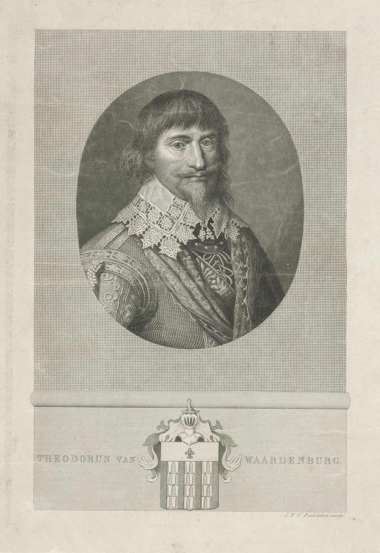 Portret van Theodor van Weerdenburg by Jan Frederik Christiaan Reckleben
