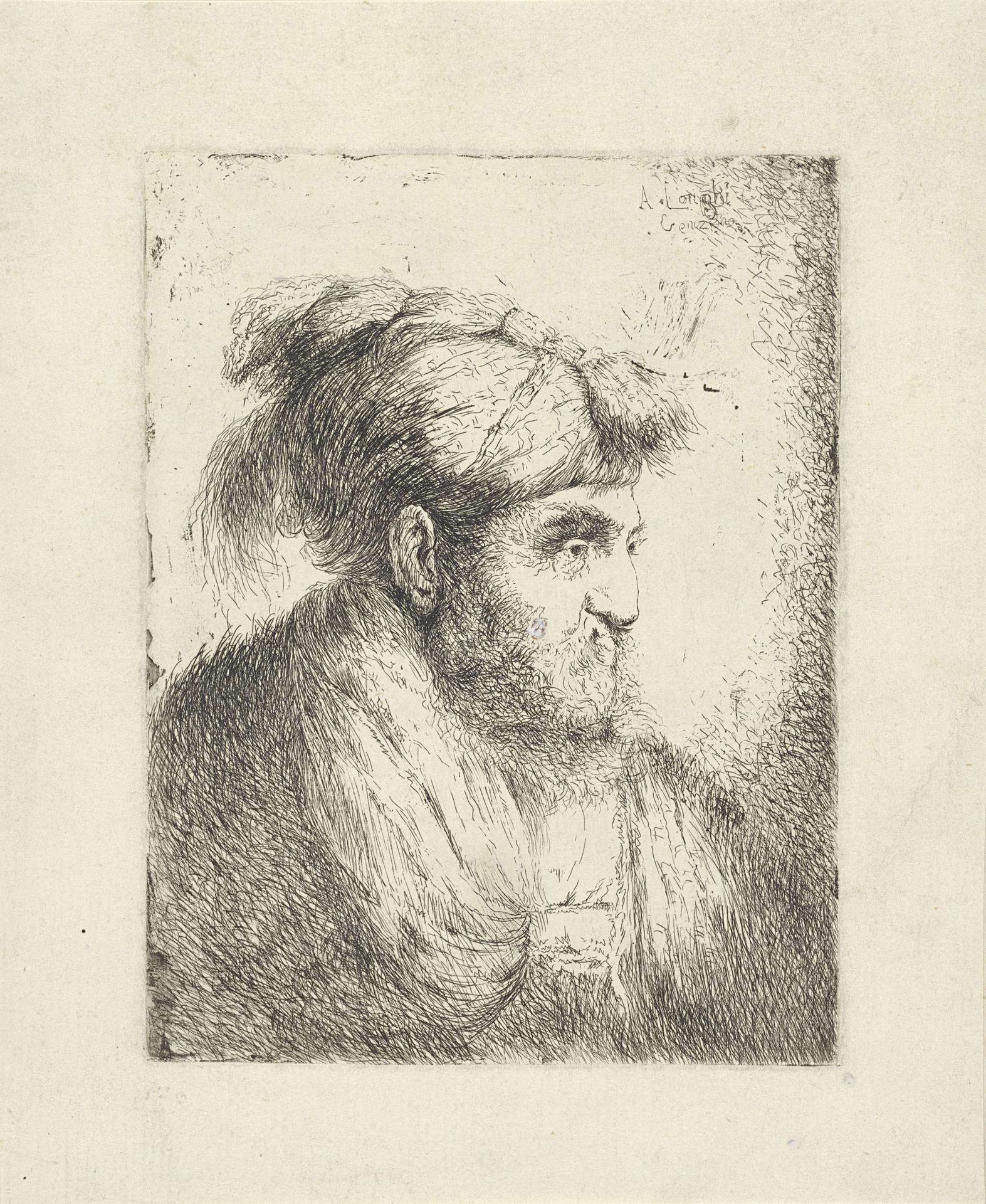 Man met tulband by Alessandro Longhi
