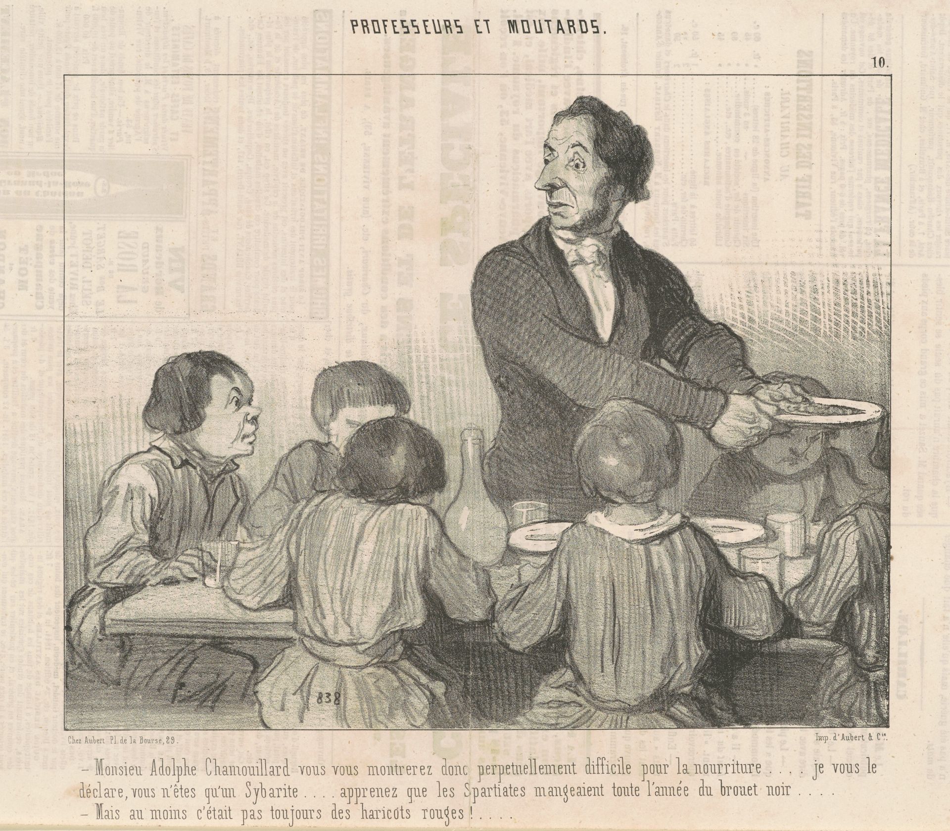 Monsieur Adolphe Chamouillard vous vous montrerez donc ... by Honoré Daumier