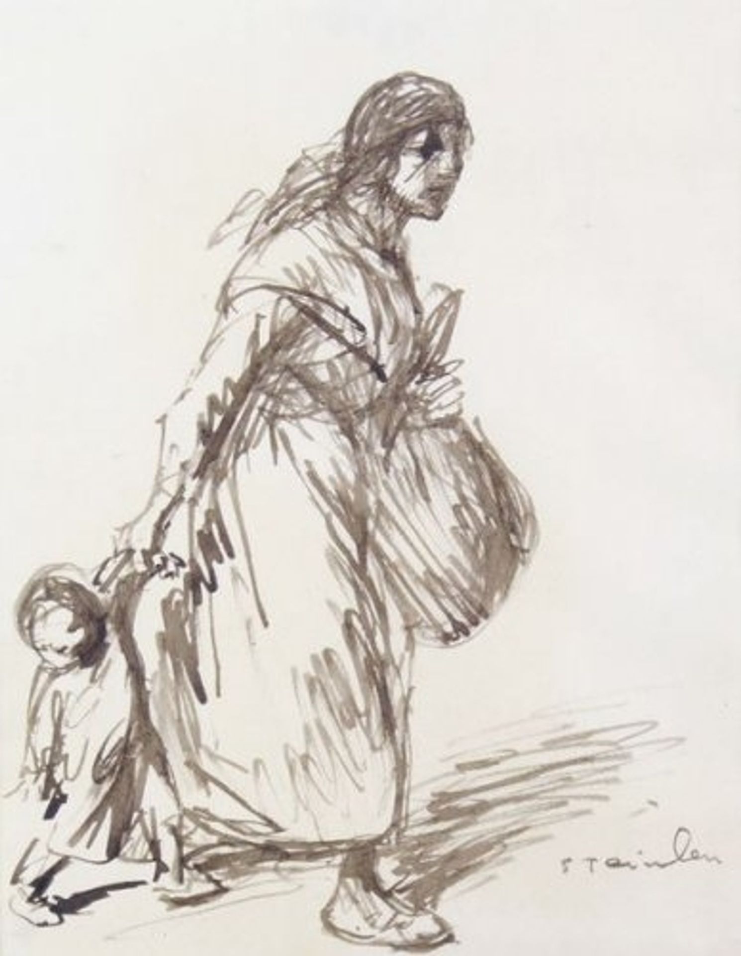 Mere et Enfant by Théophile Alexandre Steinlen