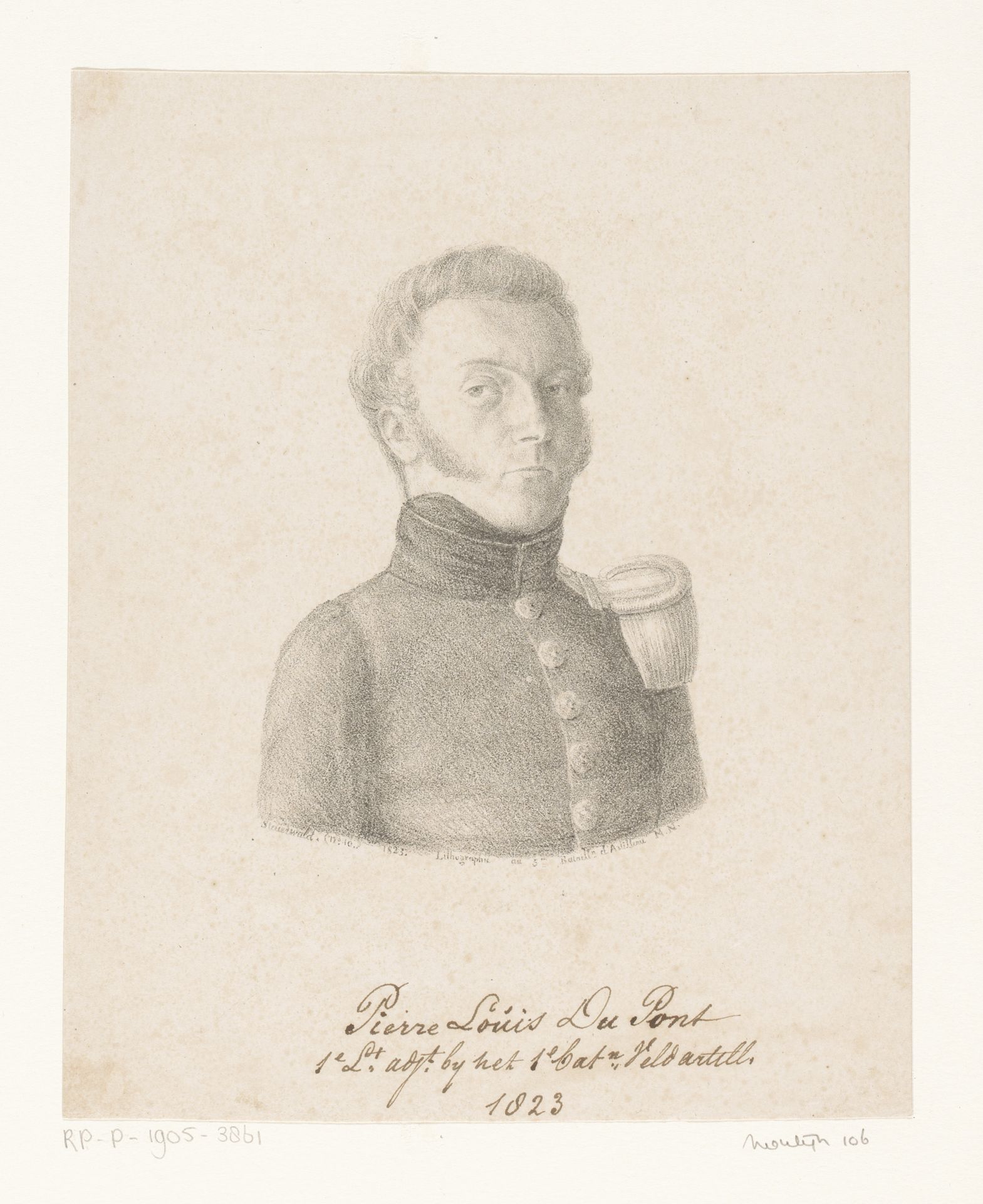 Portret van Pierre Louis Du Pont by Christian Heinrich Gottlieb Steuerwald
