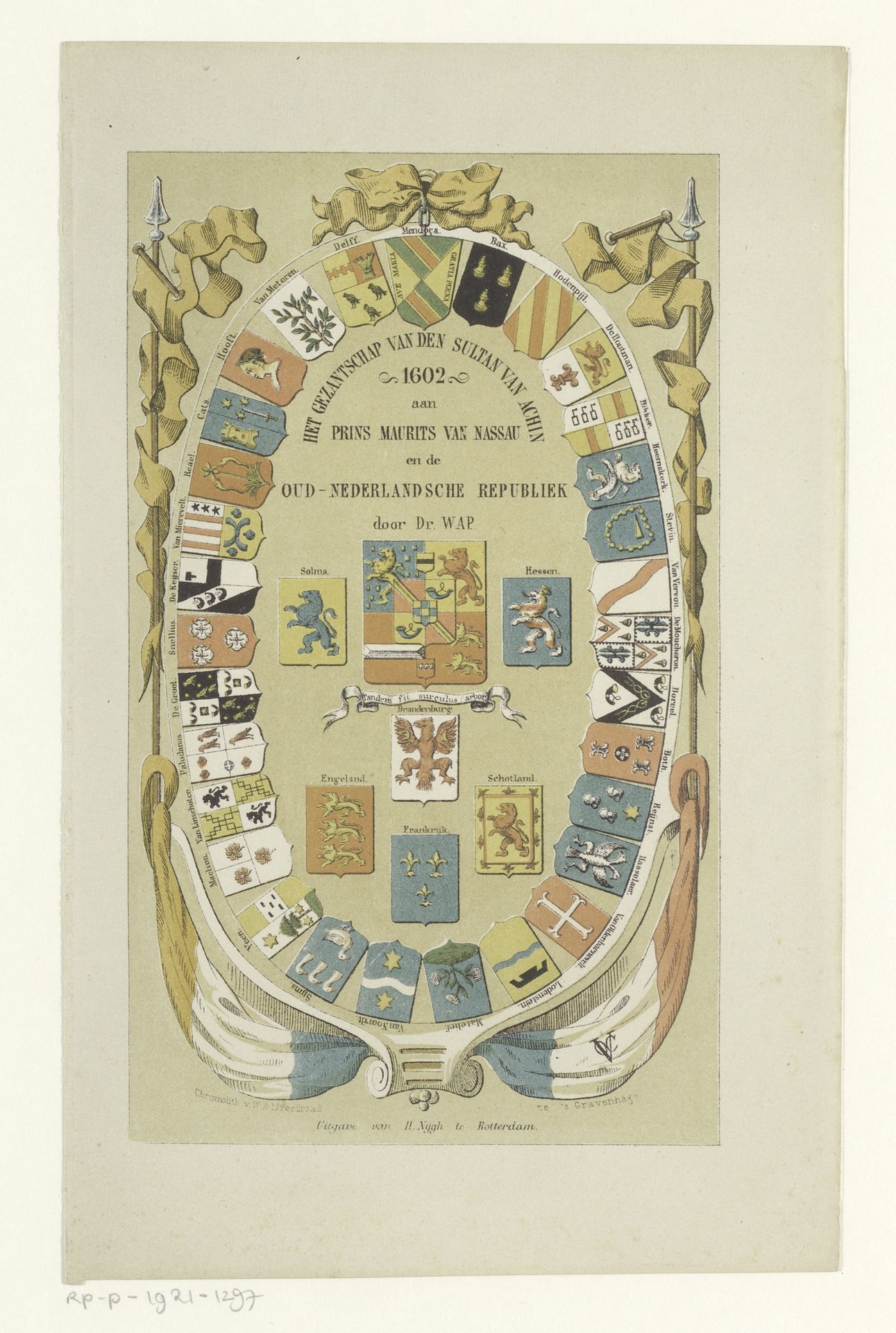 Familiewapens en vaandels by Willem Bernardus IJzerdraat