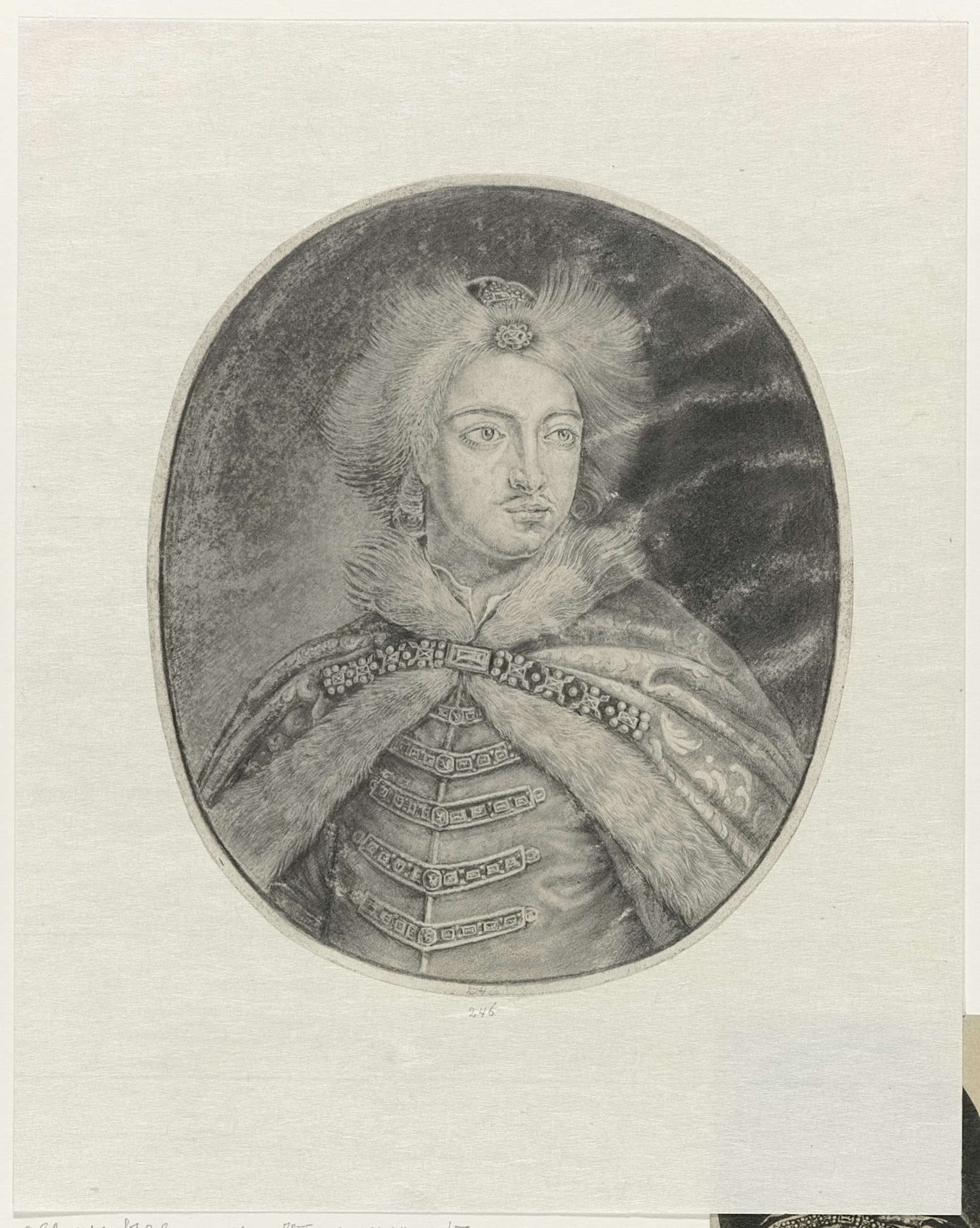 Portret van Peter I de Grote, tsaar van Rusland by Anonymous