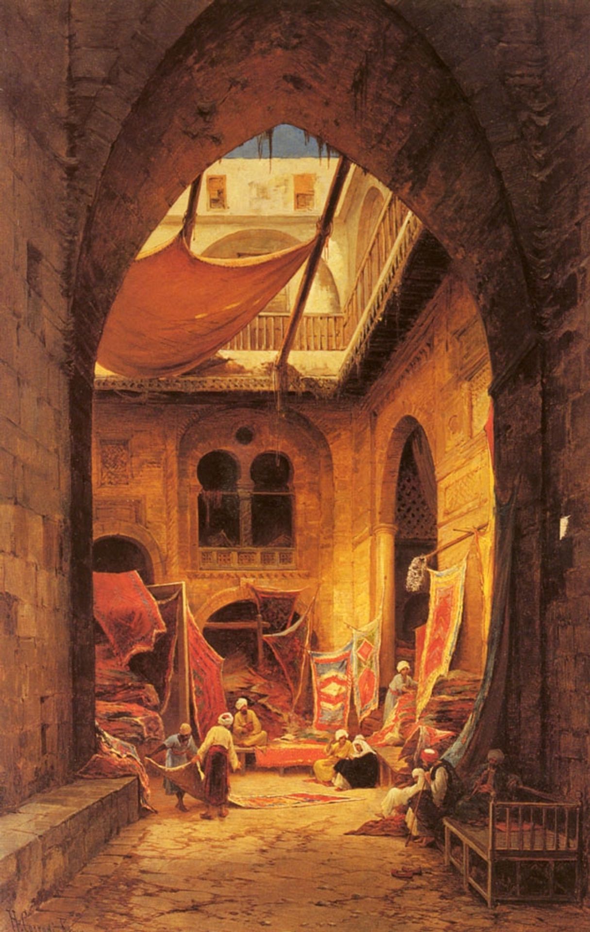 The carpet merchant by Hermann David Salomon Corrodi