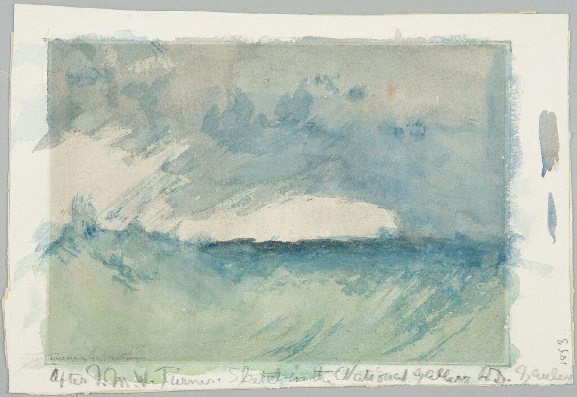 A Rough Sea Off Brighton or Deal, after J.M.W. Turner by Robert David Gauley