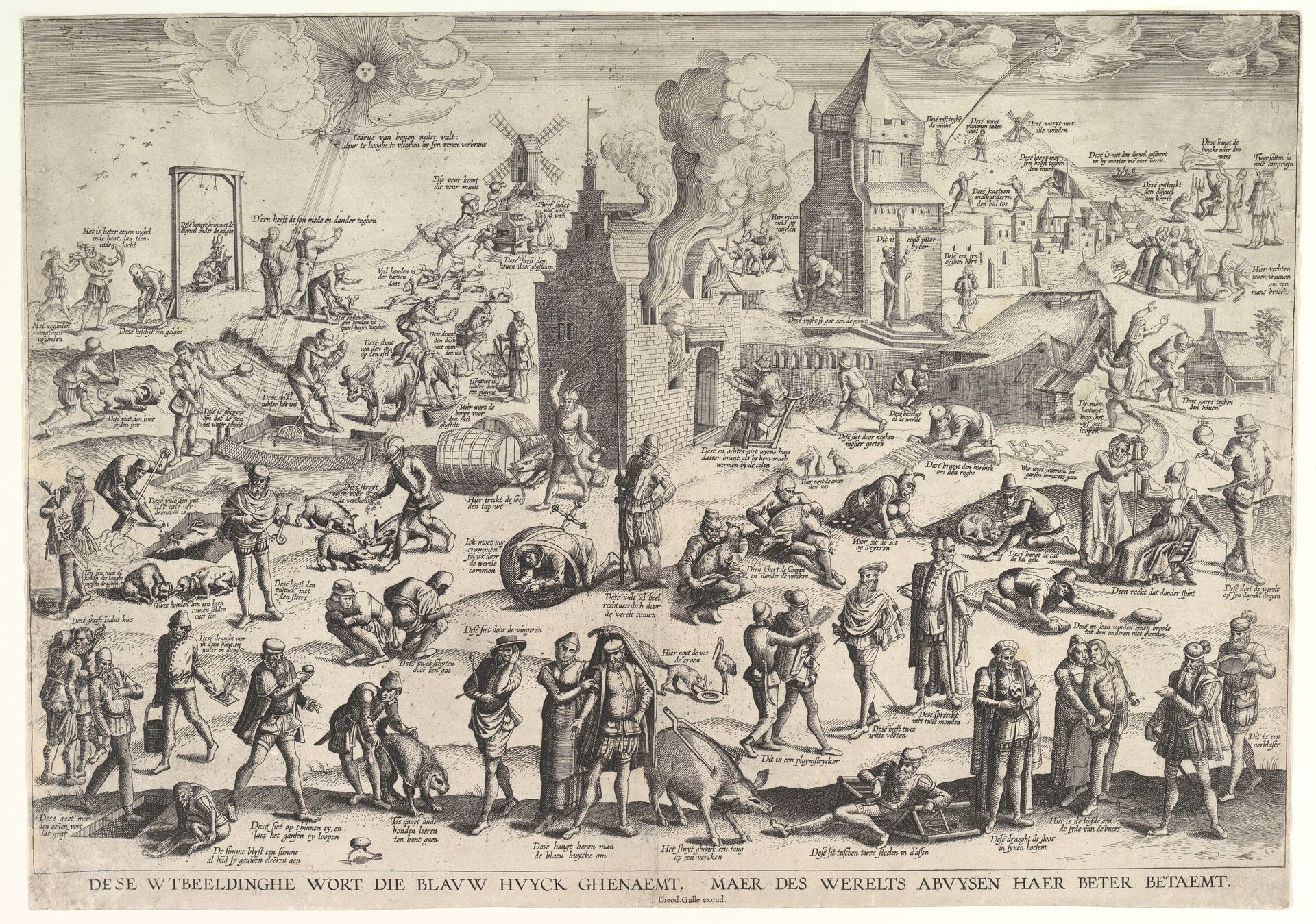 De Blauwe Huyck (The Blue Hood) by Theodoor Galle