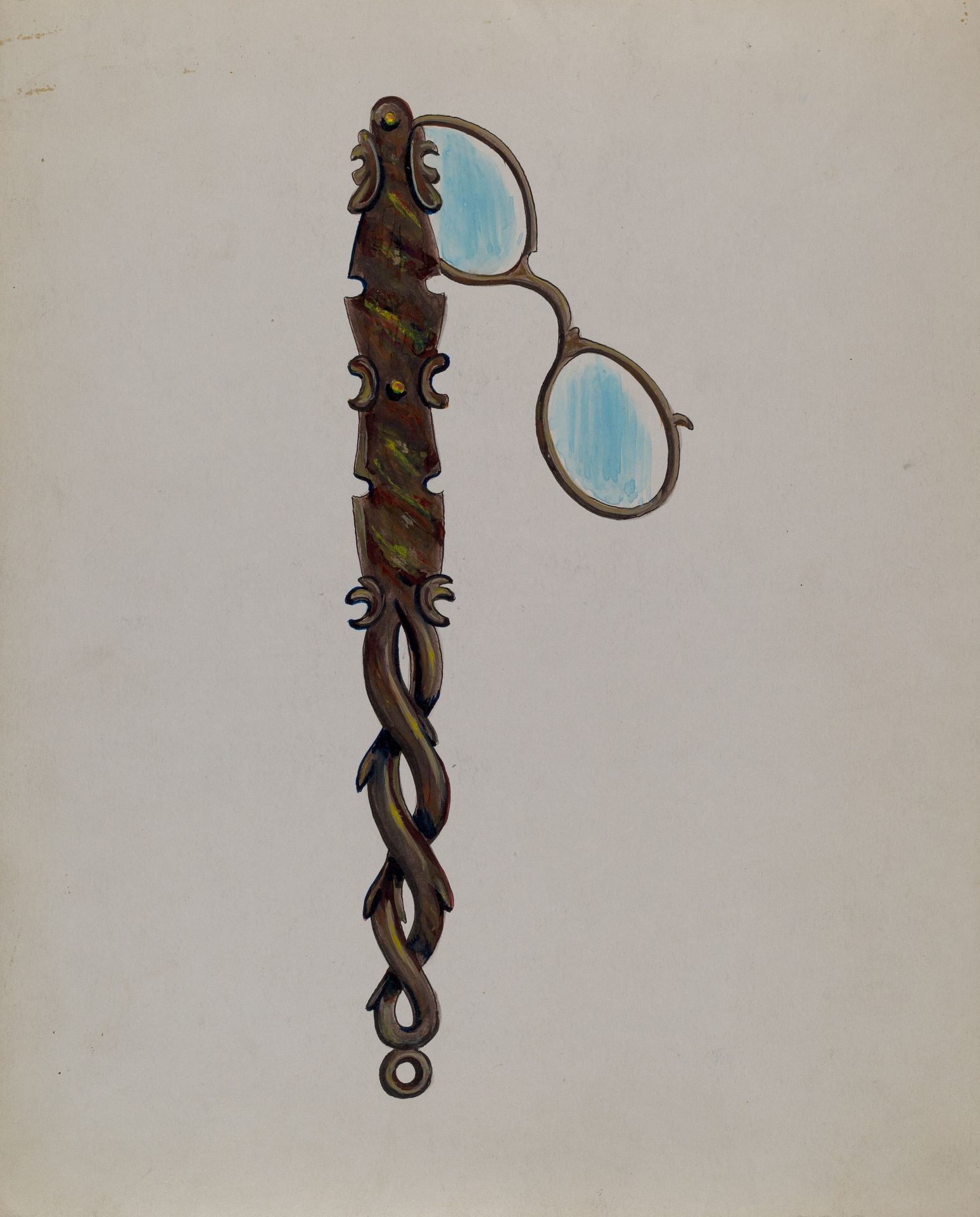 Tortoise Shell Lorgnette by Charles Enjoian