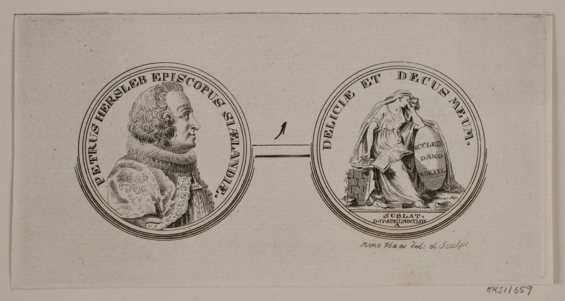 Medaille. Peder Hersleb by Meno Haas