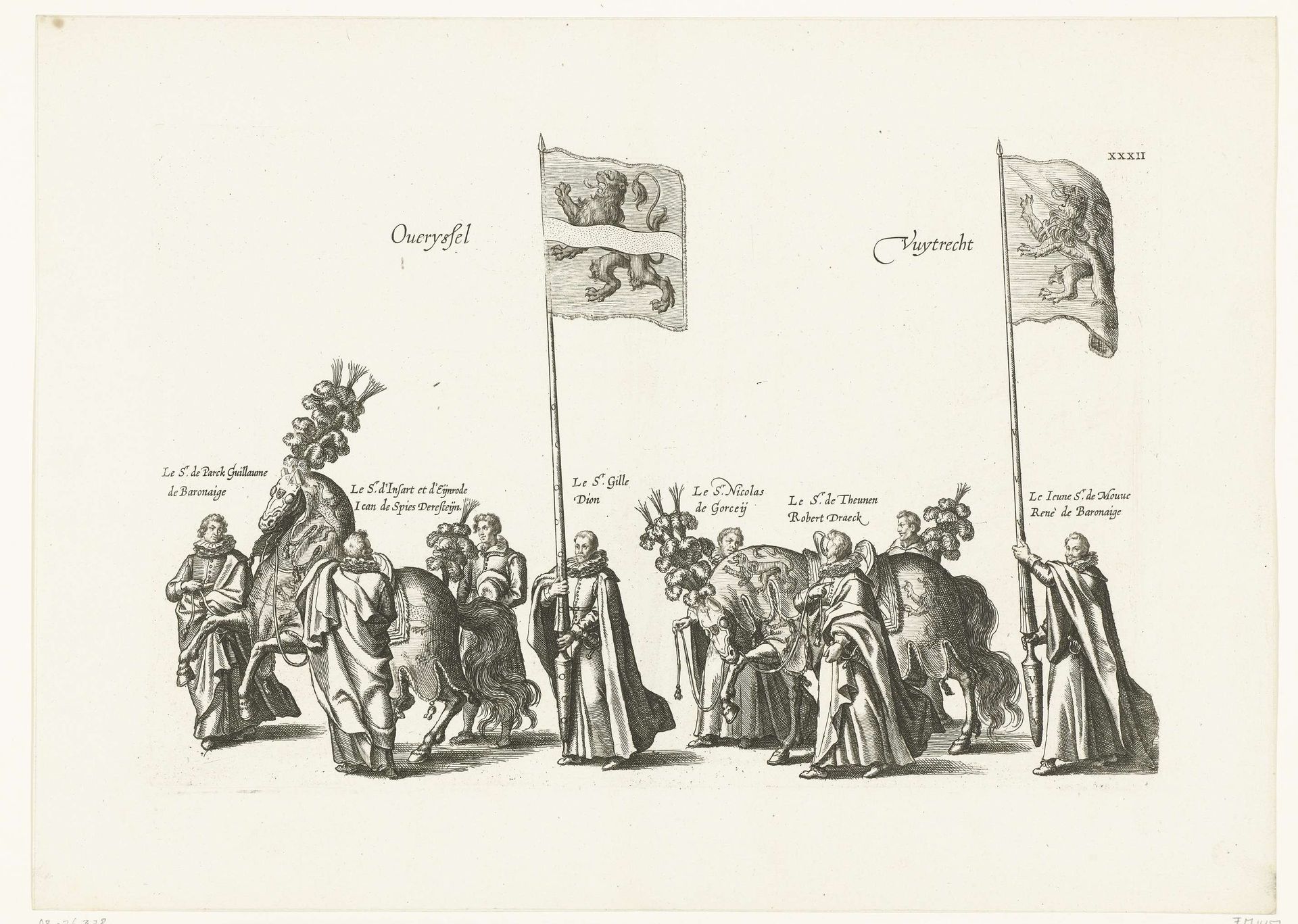 Begrafenisstoet van aartshertog Albrecht (plaat XXXII), 1622 by Cornelis Galle I