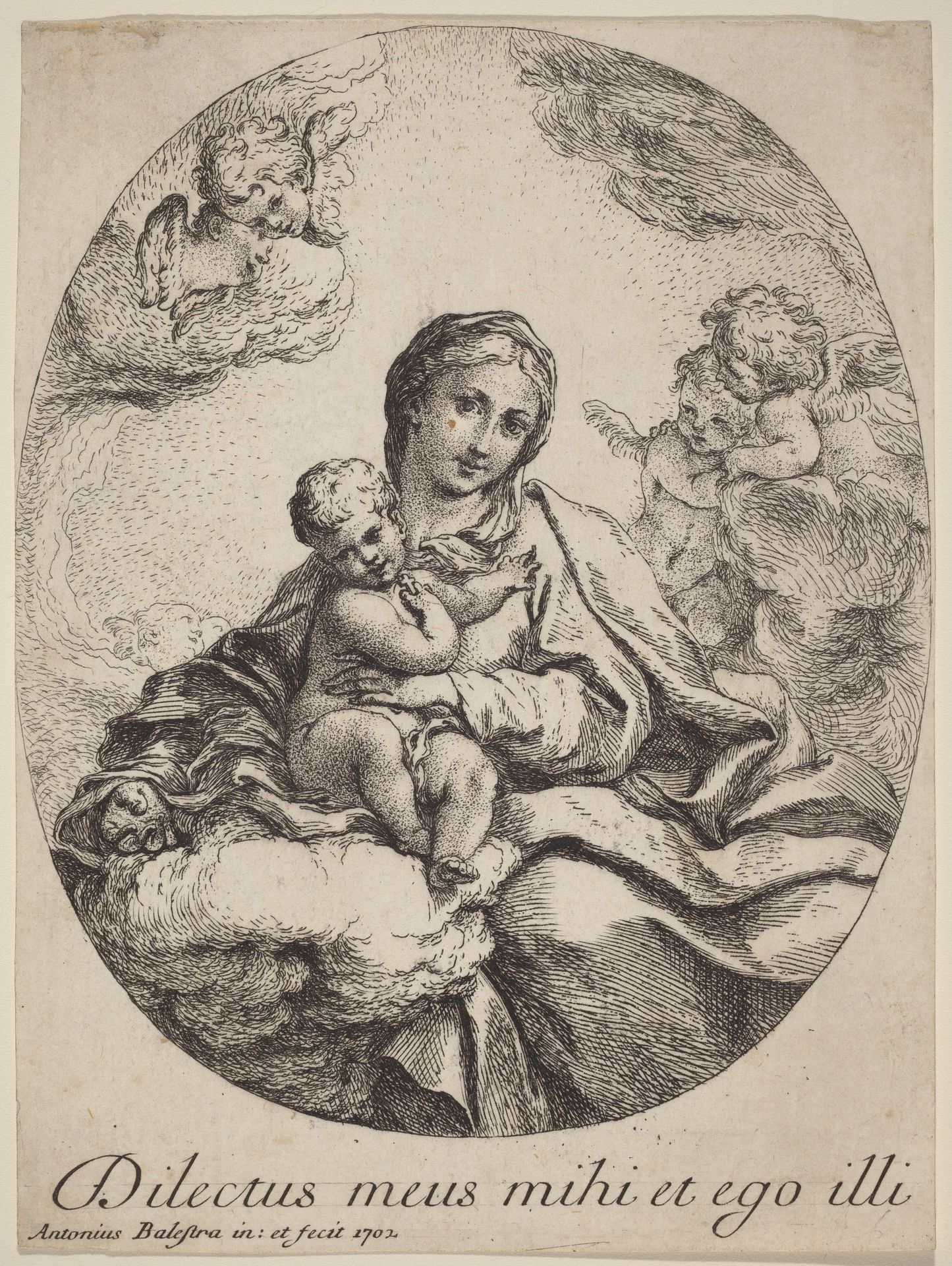 Virgin and Child on a Cloud by Antonio Balestra