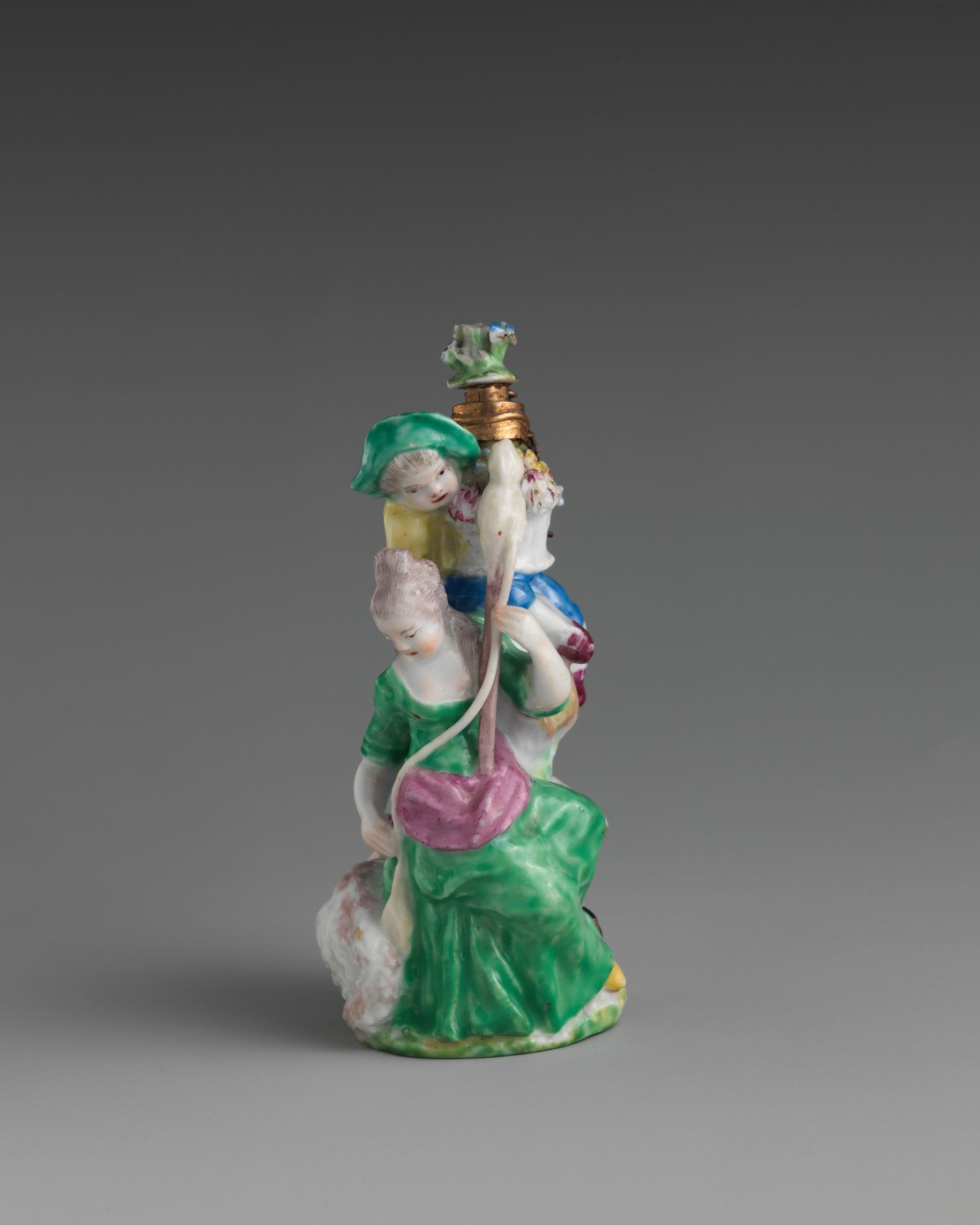 Lady with distaff and two boys by Chelsea Porcelain Manufactory