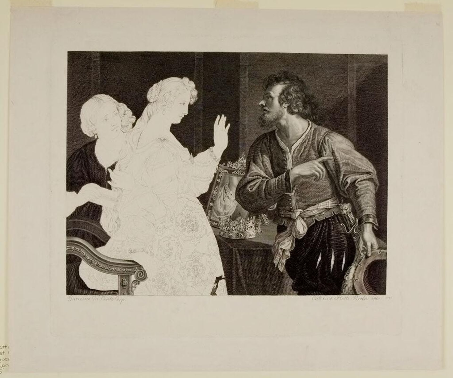 Semiramis at her Toilet, Receiving the Message of the Revolt by Caterina Piotti-Pirola