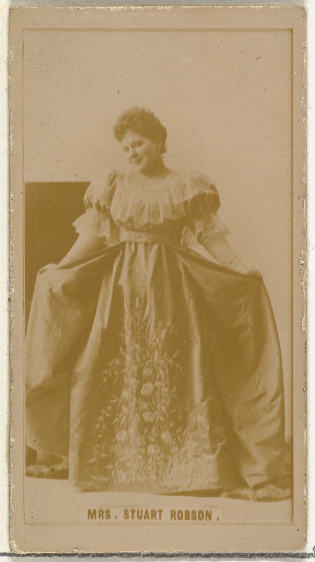 Mrs. Stuart Robson, from the Actors and Actresses series (N145-8) issued by Duke Sons & Co. to promote Duke Cigarettes by W. Duke, Sons & Co.