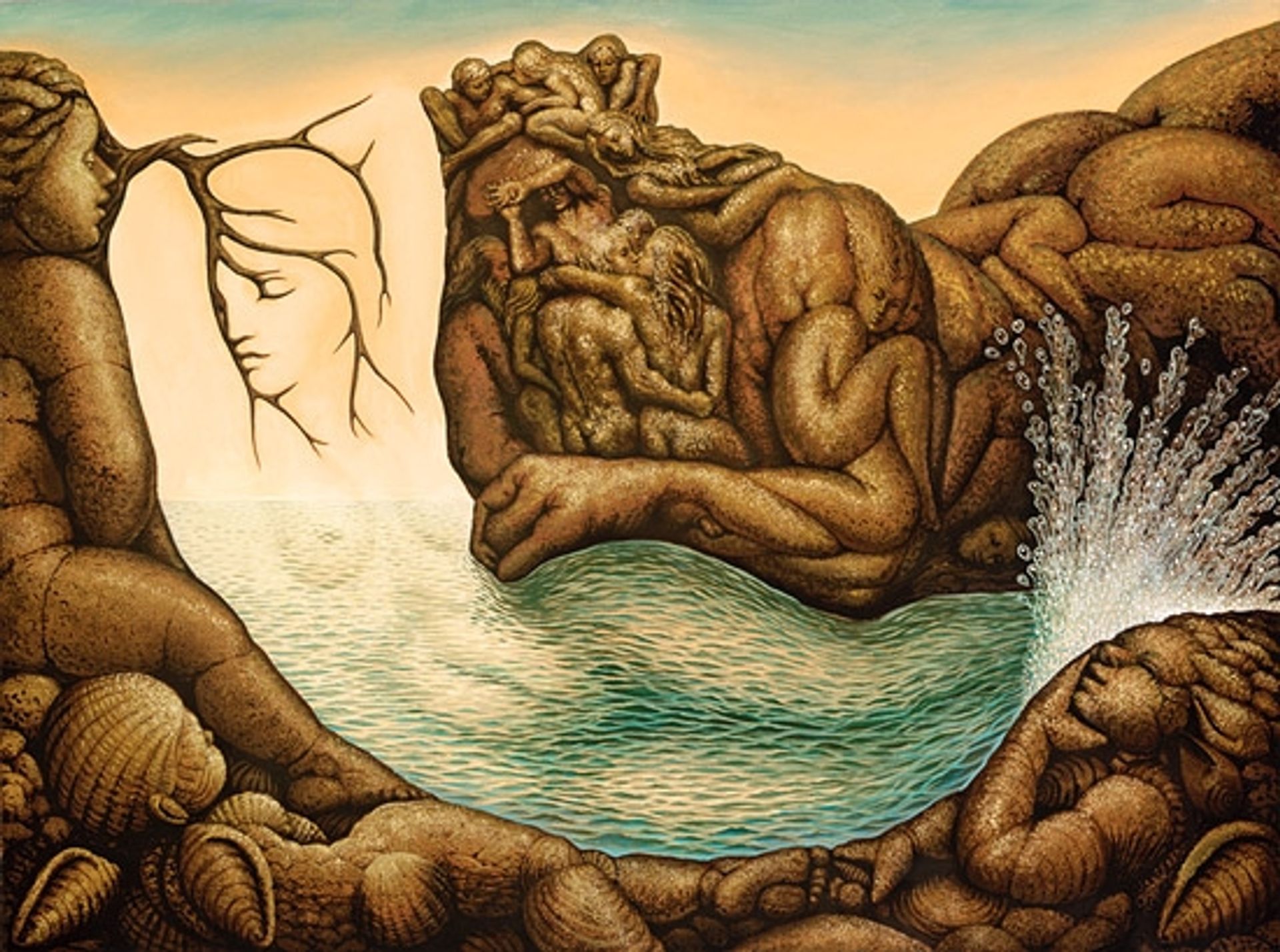 Absents of the mermaid by Octavio Ocampo