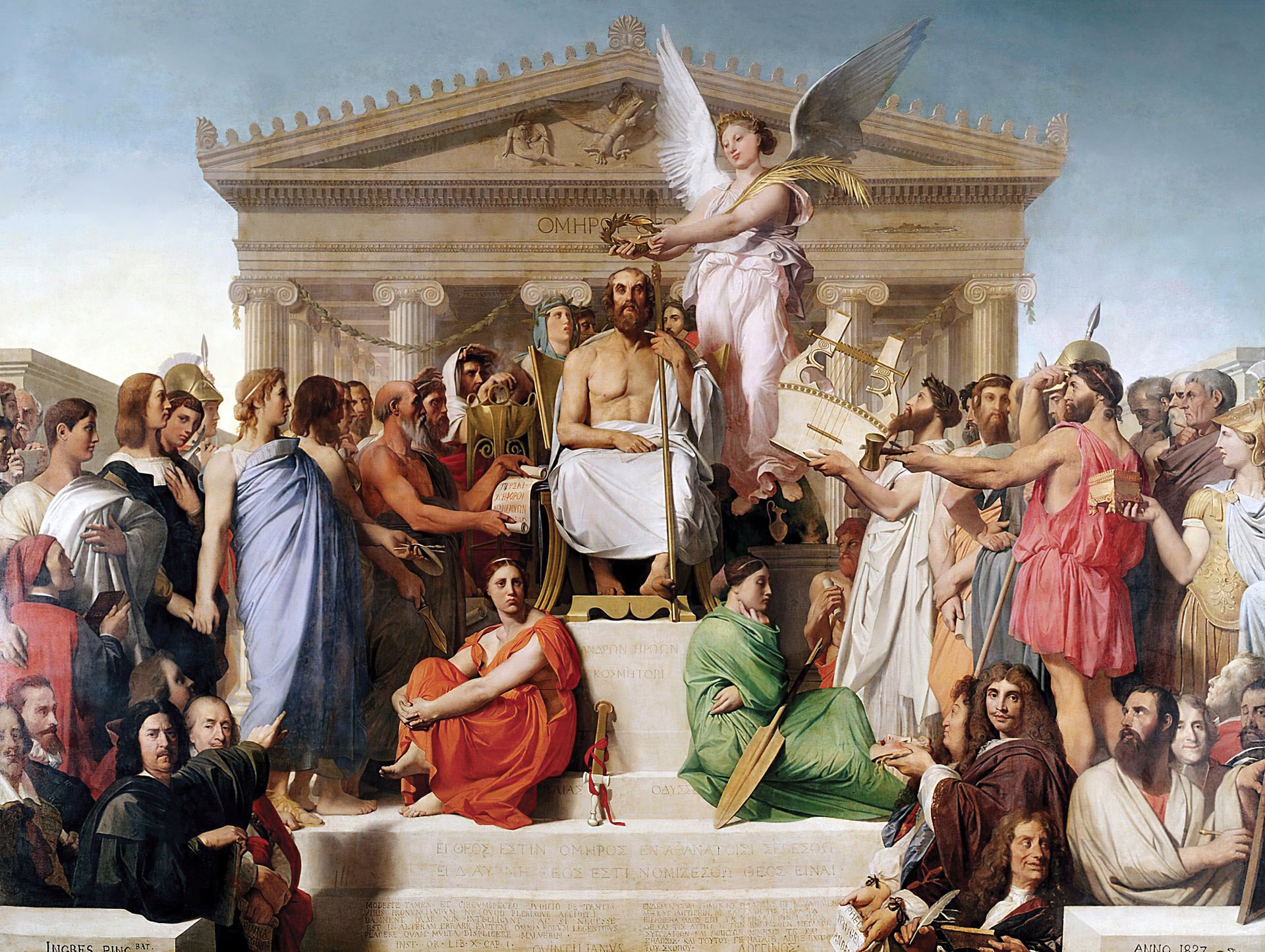 The Apotheosis of Homer by Jean Auguste Dominique Ingres
