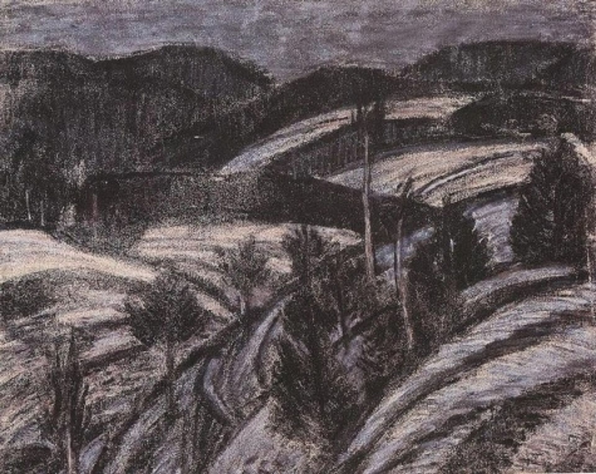 Winter landscape by Istvan Nagy