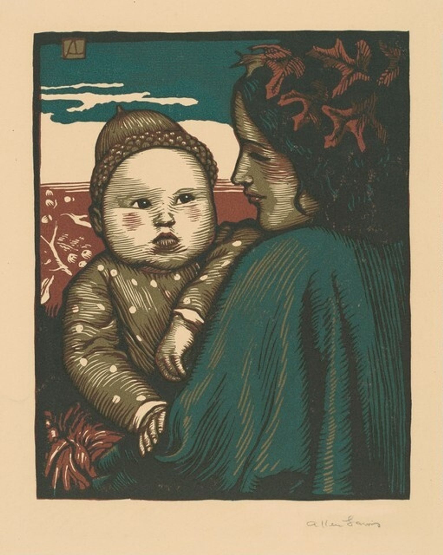 Mother Oak and Baby Acorn by Allen Lewis
