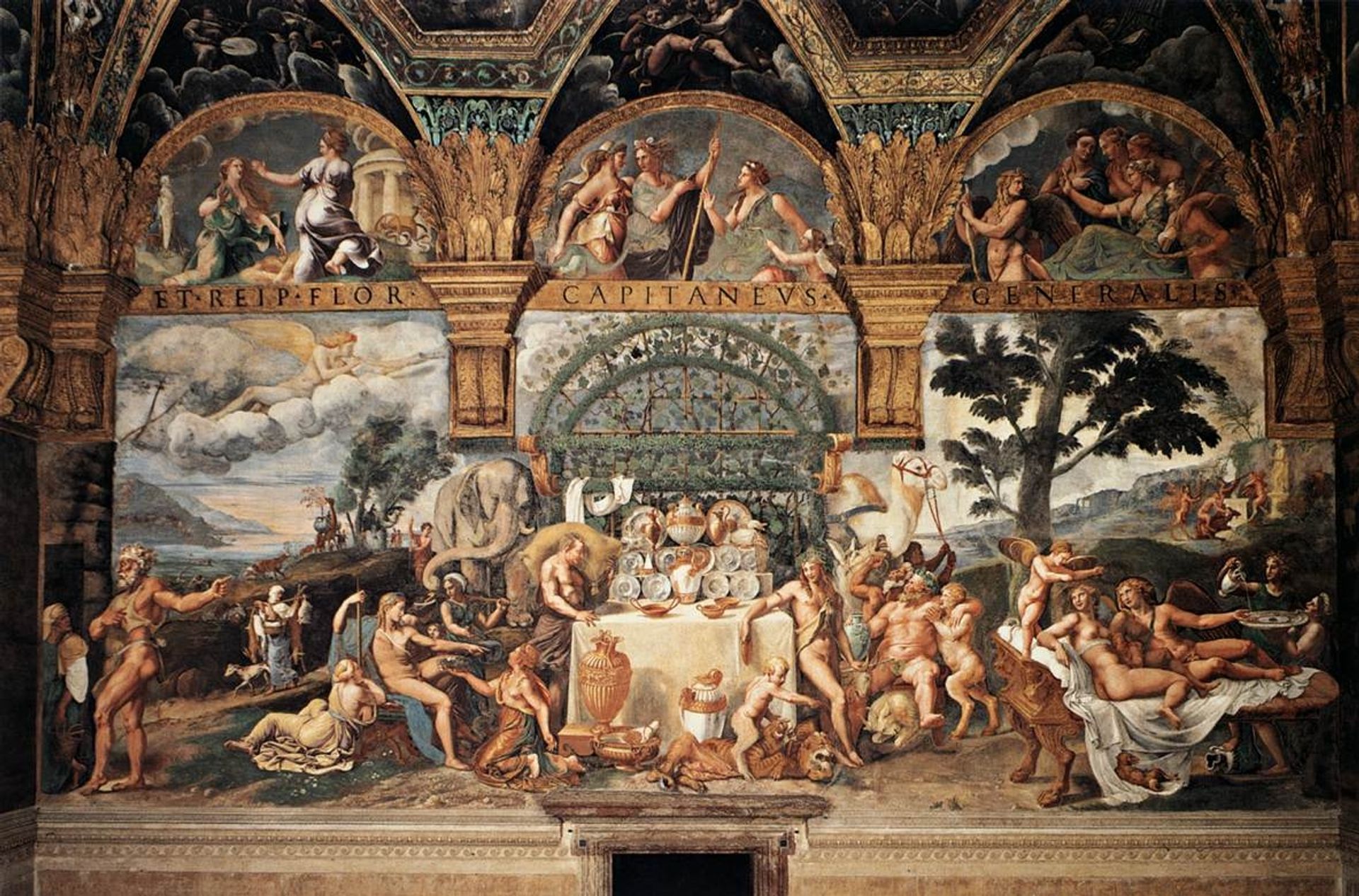 Banquet of Amor and Psyche by Giulio Romano