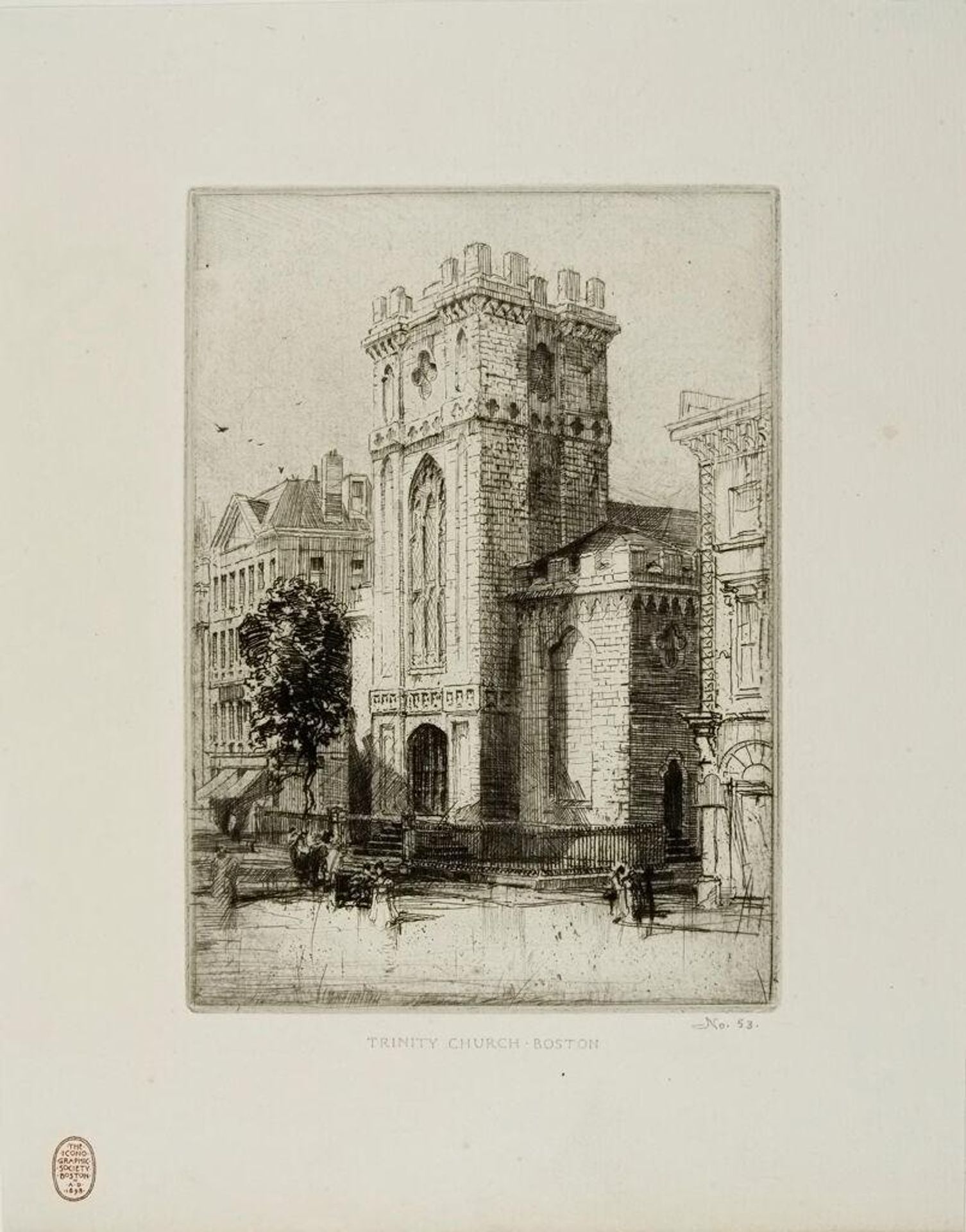 Trinity Church, Summer Street, Boston by Hedley Fitton