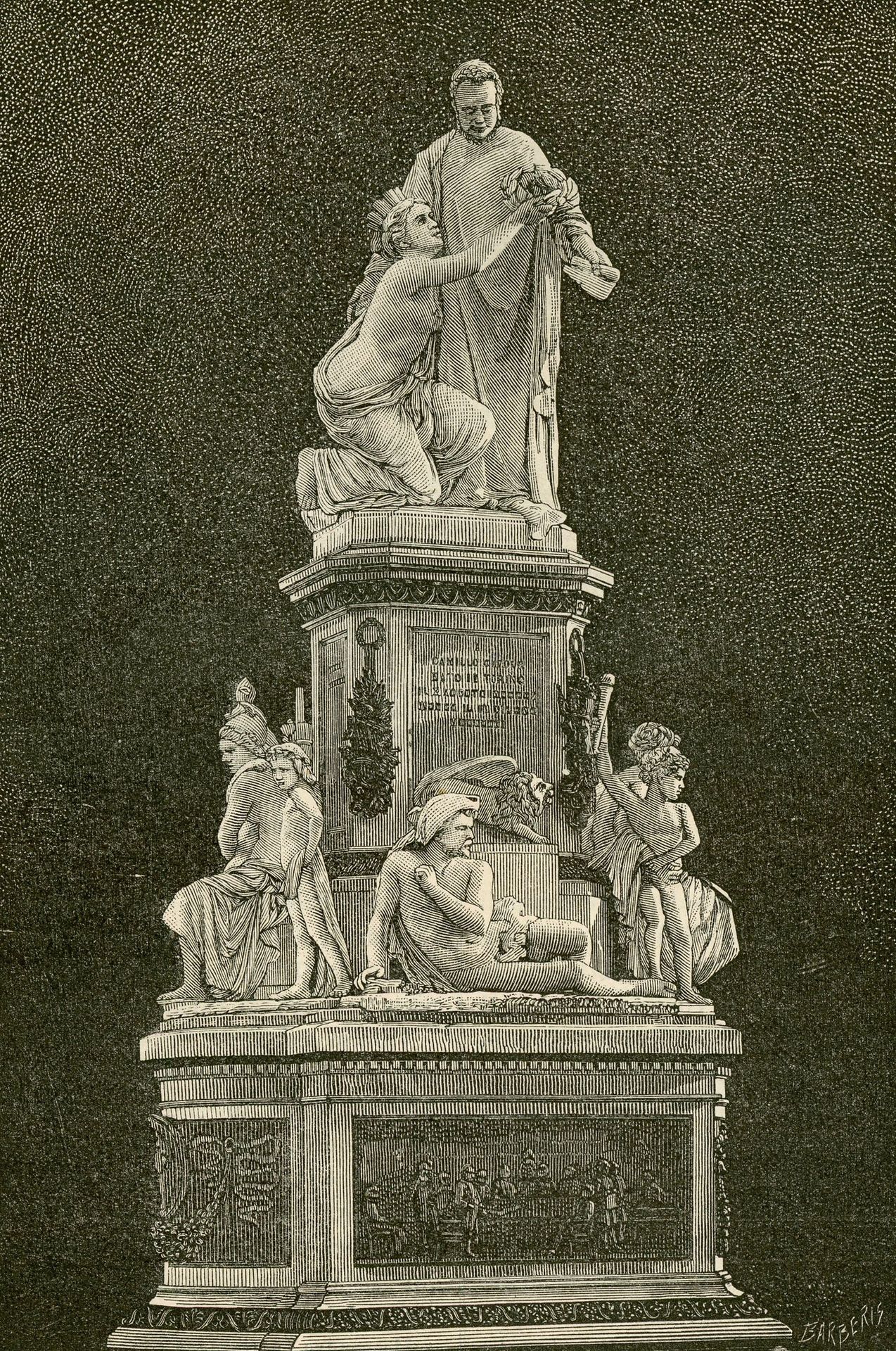 Camillo Cavour by Giuseppe Barberis