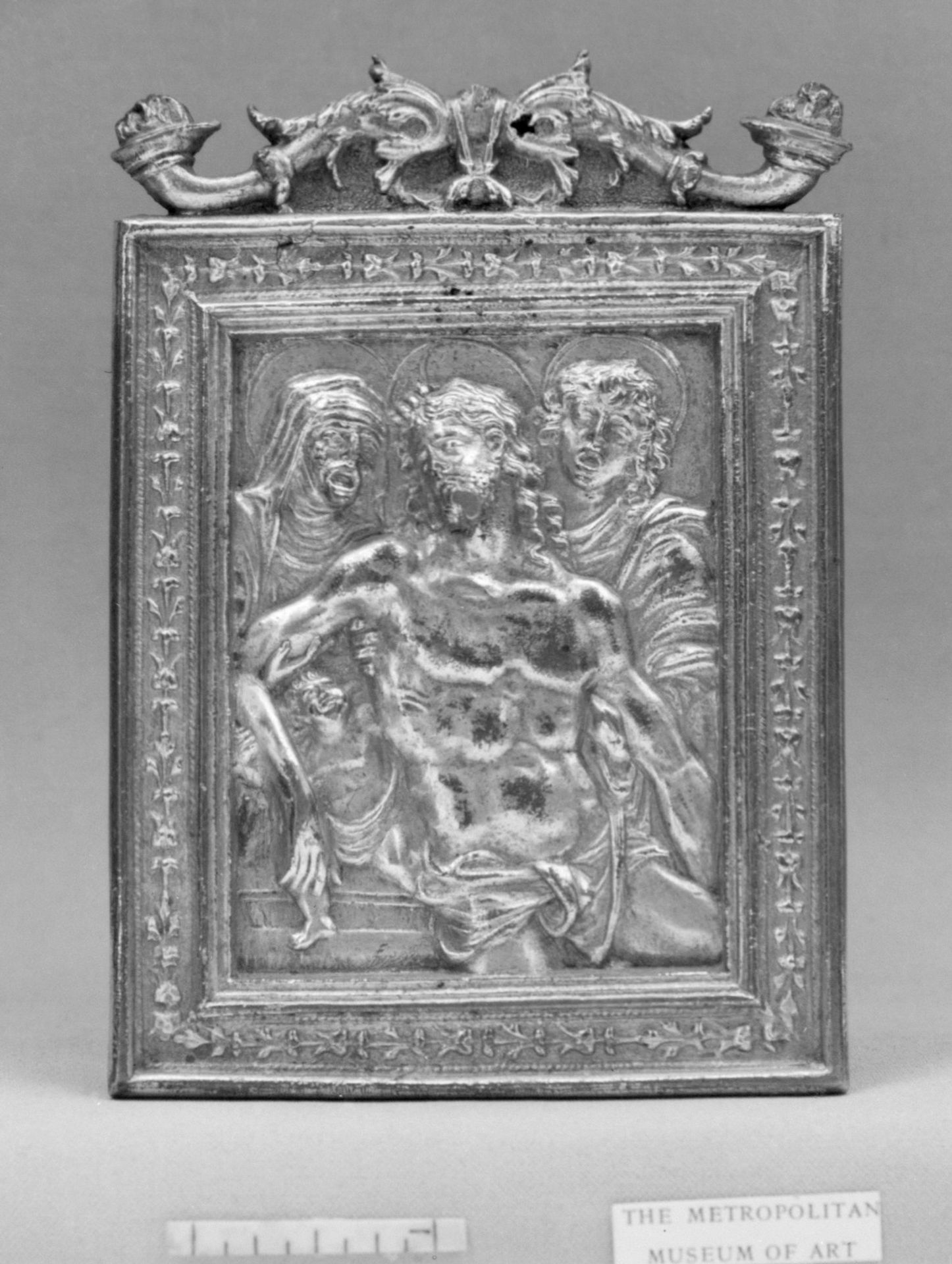 The Dead Christ Supported by the Virgin and St. John by Moderno (Galeazzo Mondella)