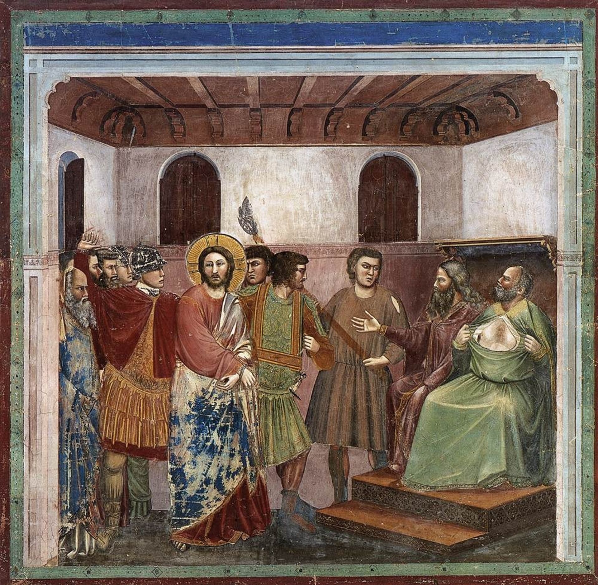 Christ Before Caiaphas by Giotto