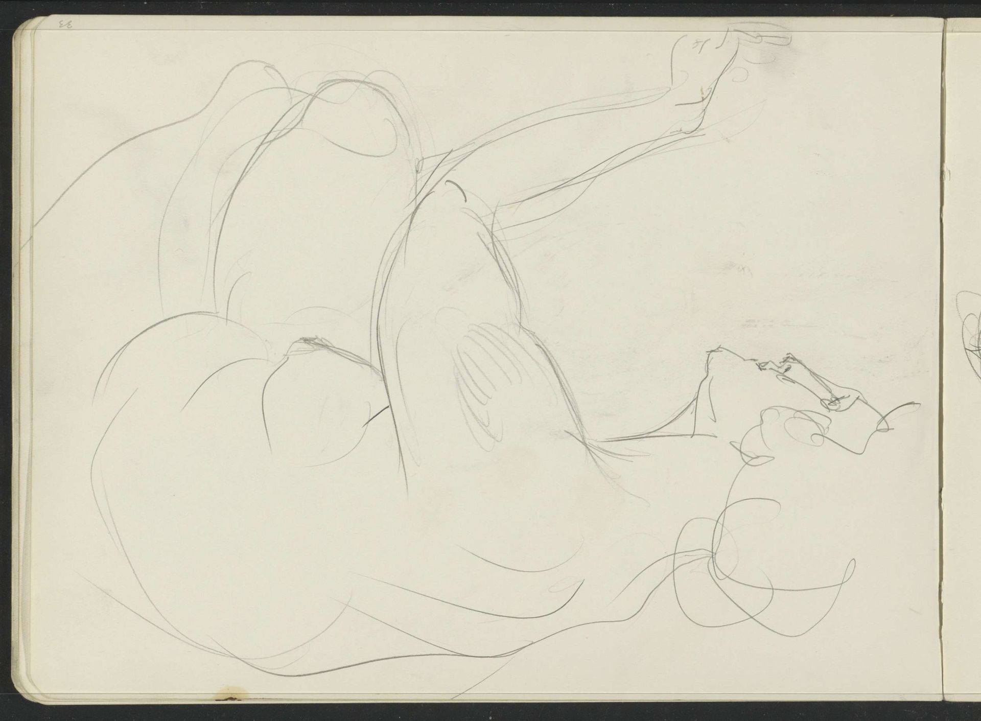 Seated Female Nude by Isaac Israels