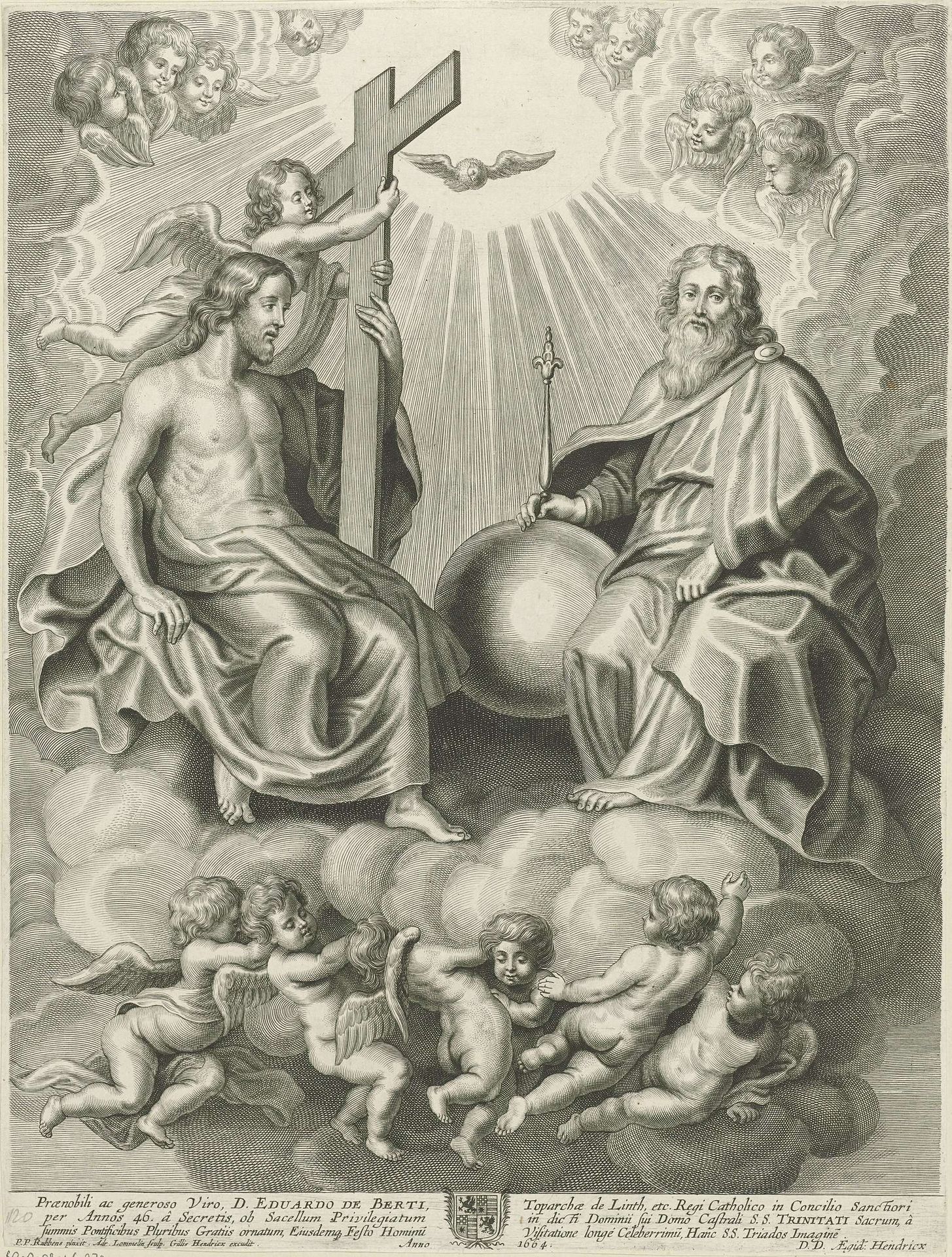 Triomf van de Heilige Drie-eenheid by Adriaen Lommelin