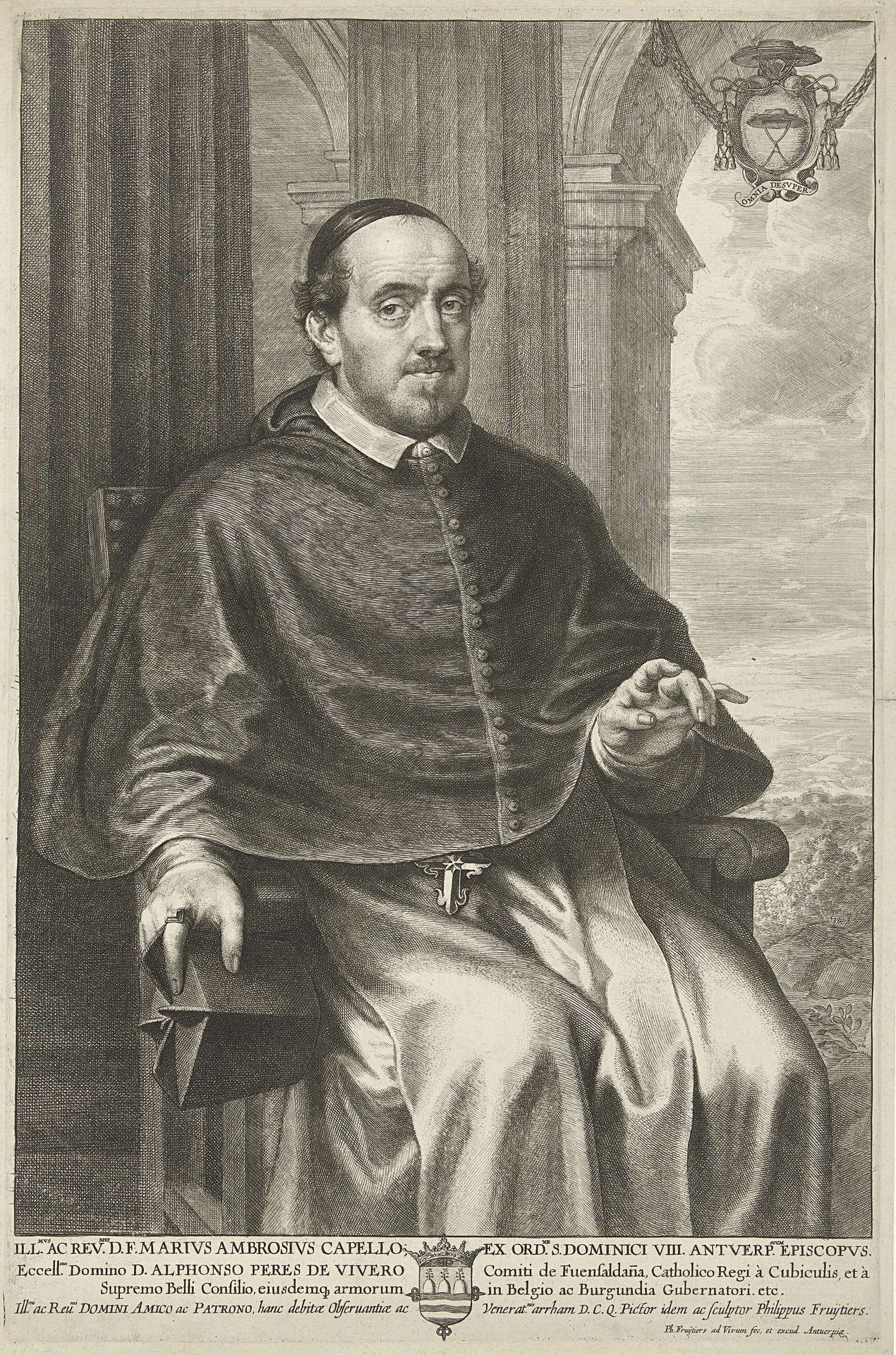 Portret van Marius Ambrosius Capello by Philip Fruytiers