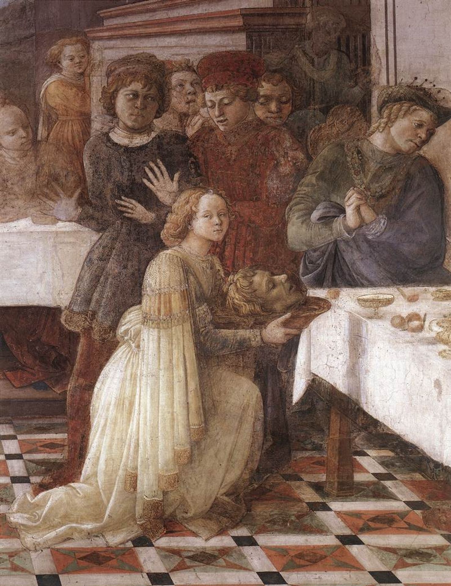The Feast of Herod: Salome's Dance (detail) by Filippo Lippi