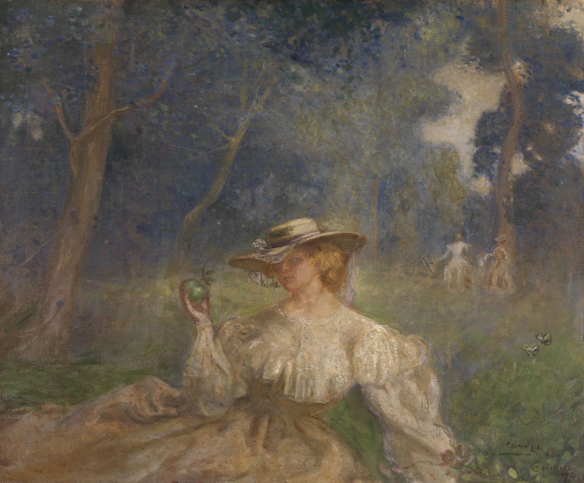 A Summer Afternoon: The Green Apple by Charles Conder