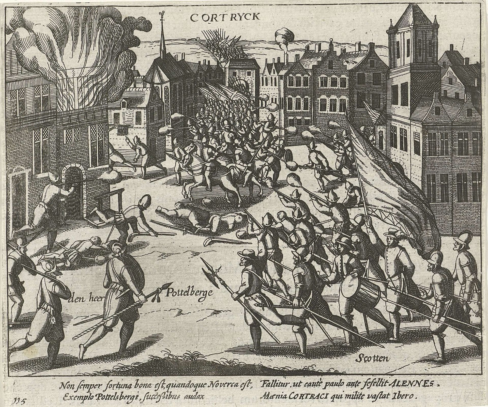 Kortrijk ingenomen door de Malcontenten, 1580 by Anonymous