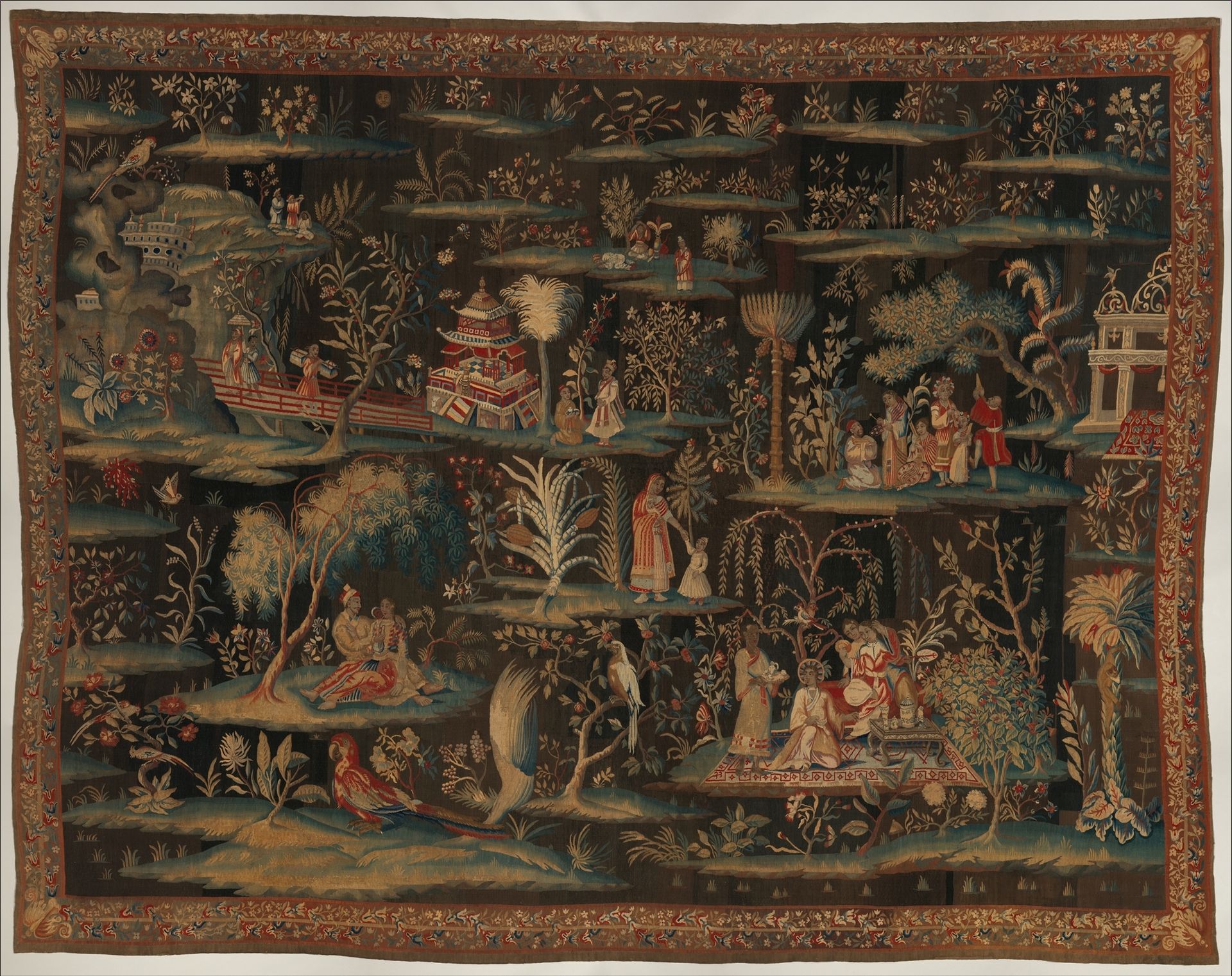 The Toilet of the Princess (from a pair of Indo-Chinese scenes) by John Vanderbank the Elder