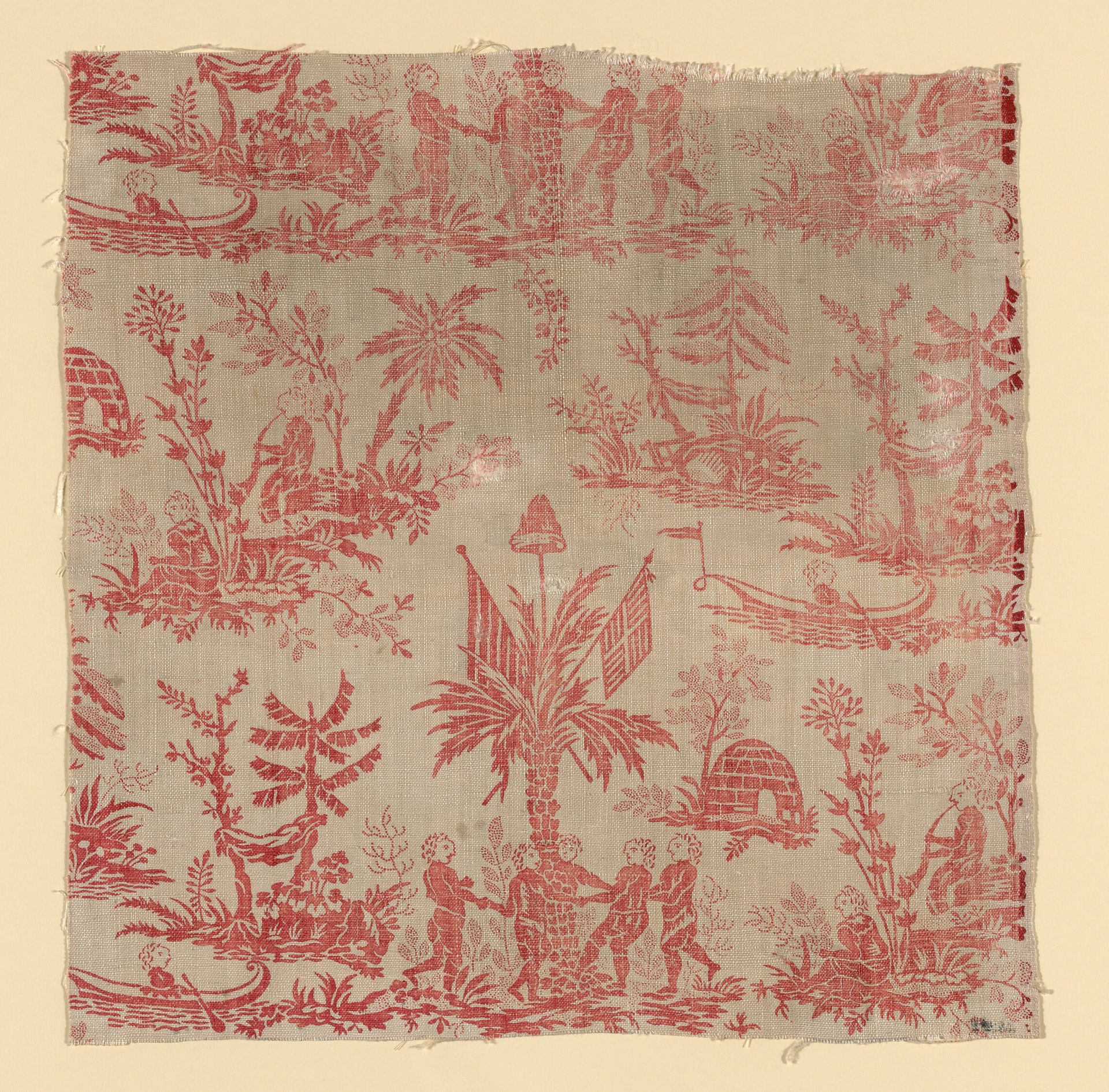 La Danse des Noirs (Furnishing Fabric) by Oberkampf Manufactory