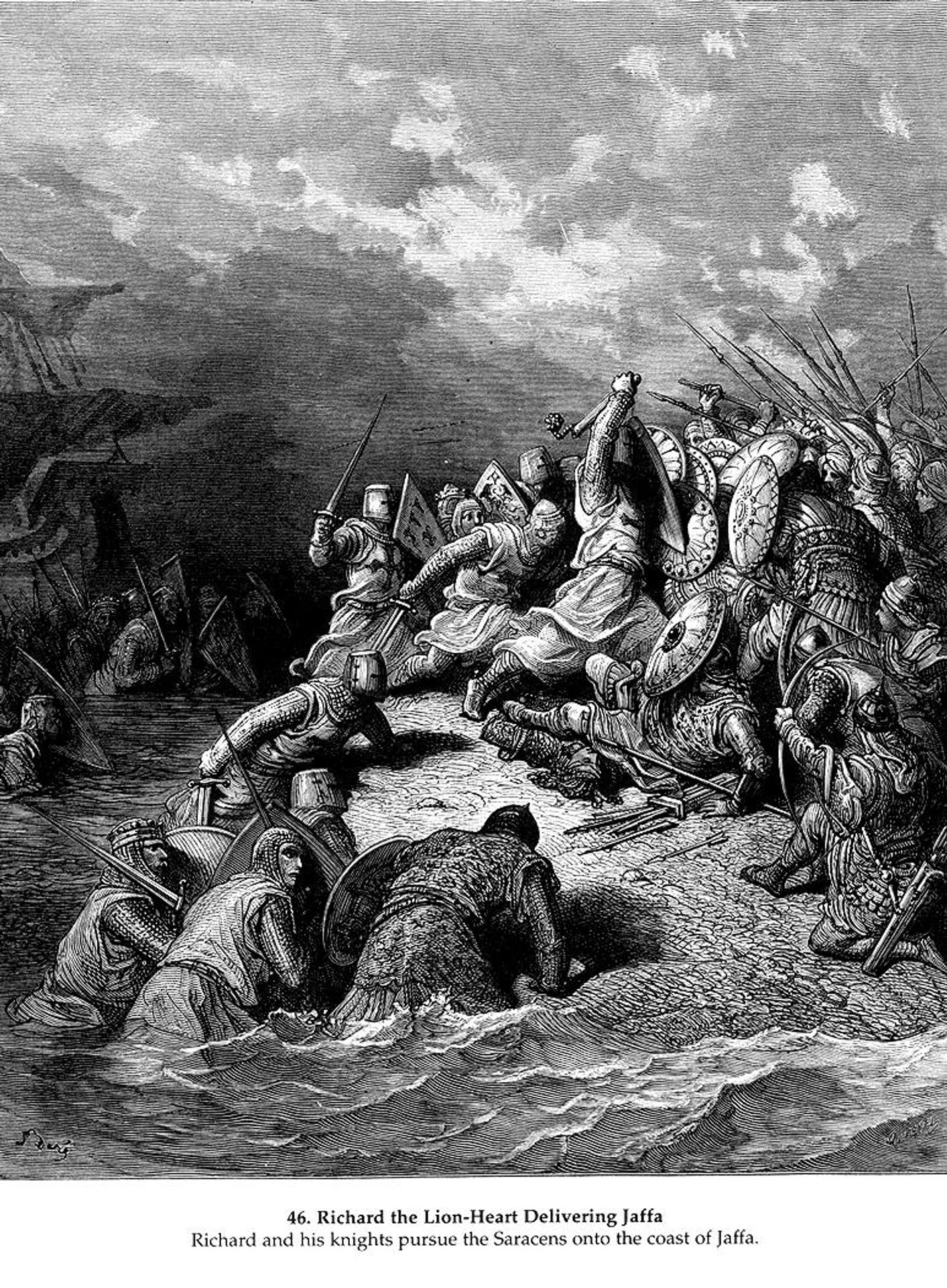 Richard I the Lionheart delivering Jaffa by Gustave Dore