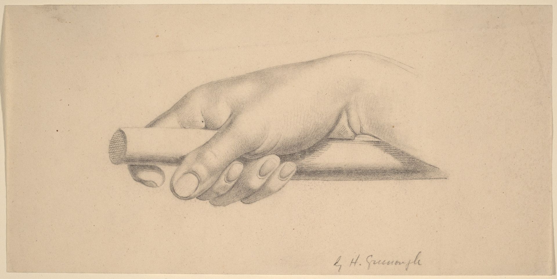 Right Hand Holding Short Rod by Horatio Greenough