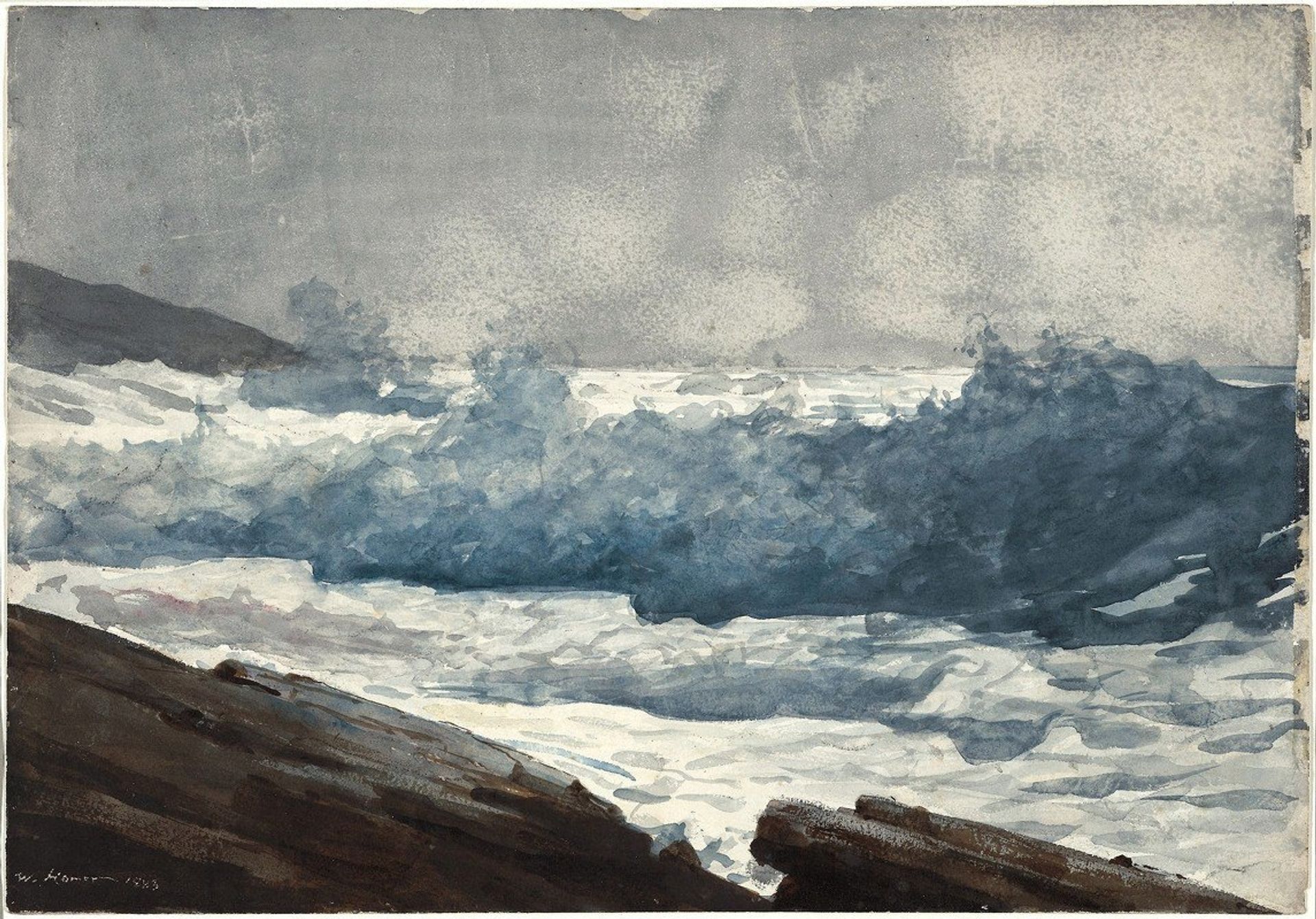 Prout’s Neck, Breakers by Winslow Homer