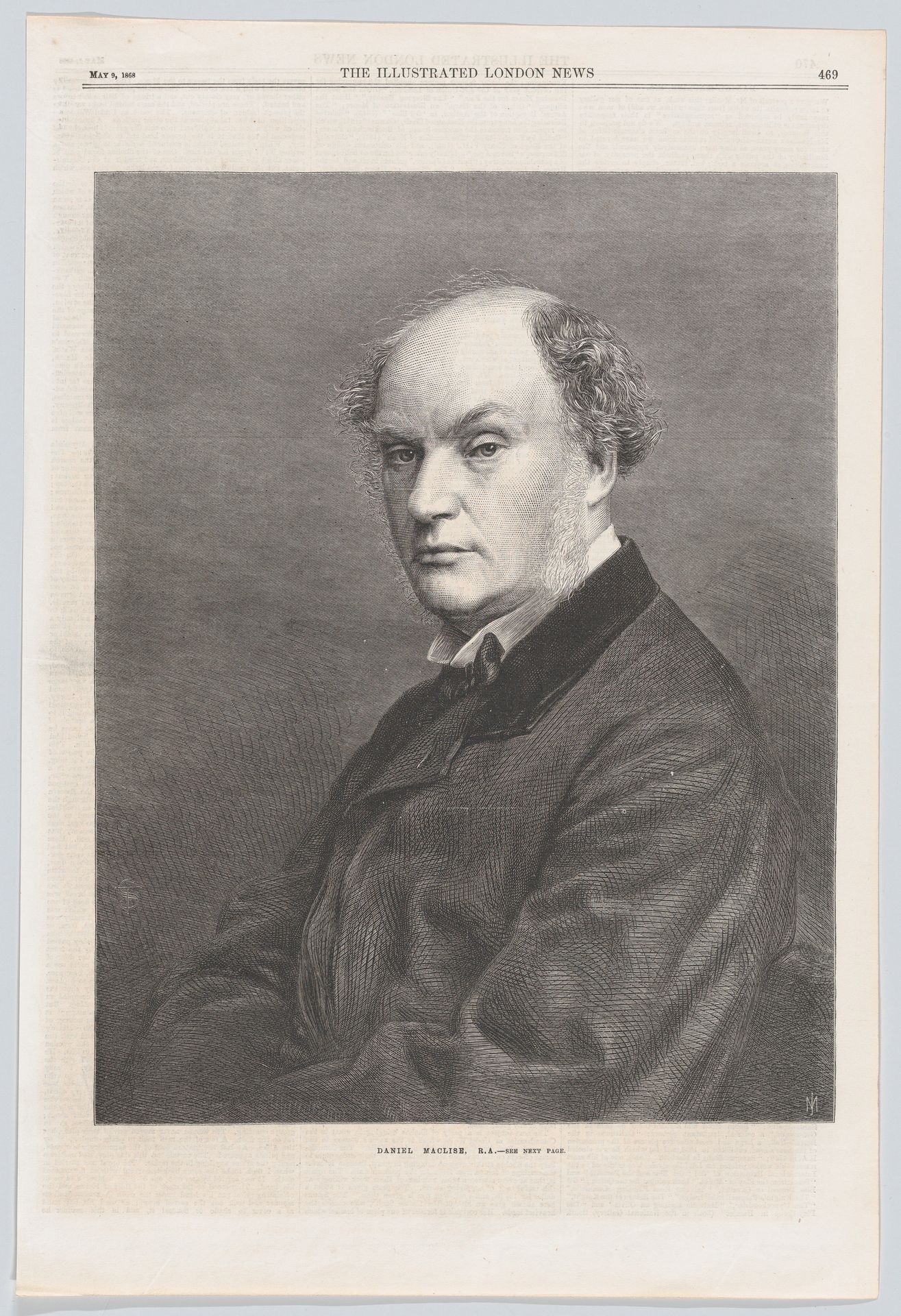 Daniel Maclise, R.A., from "Illustrated London News" by Mason Jackson