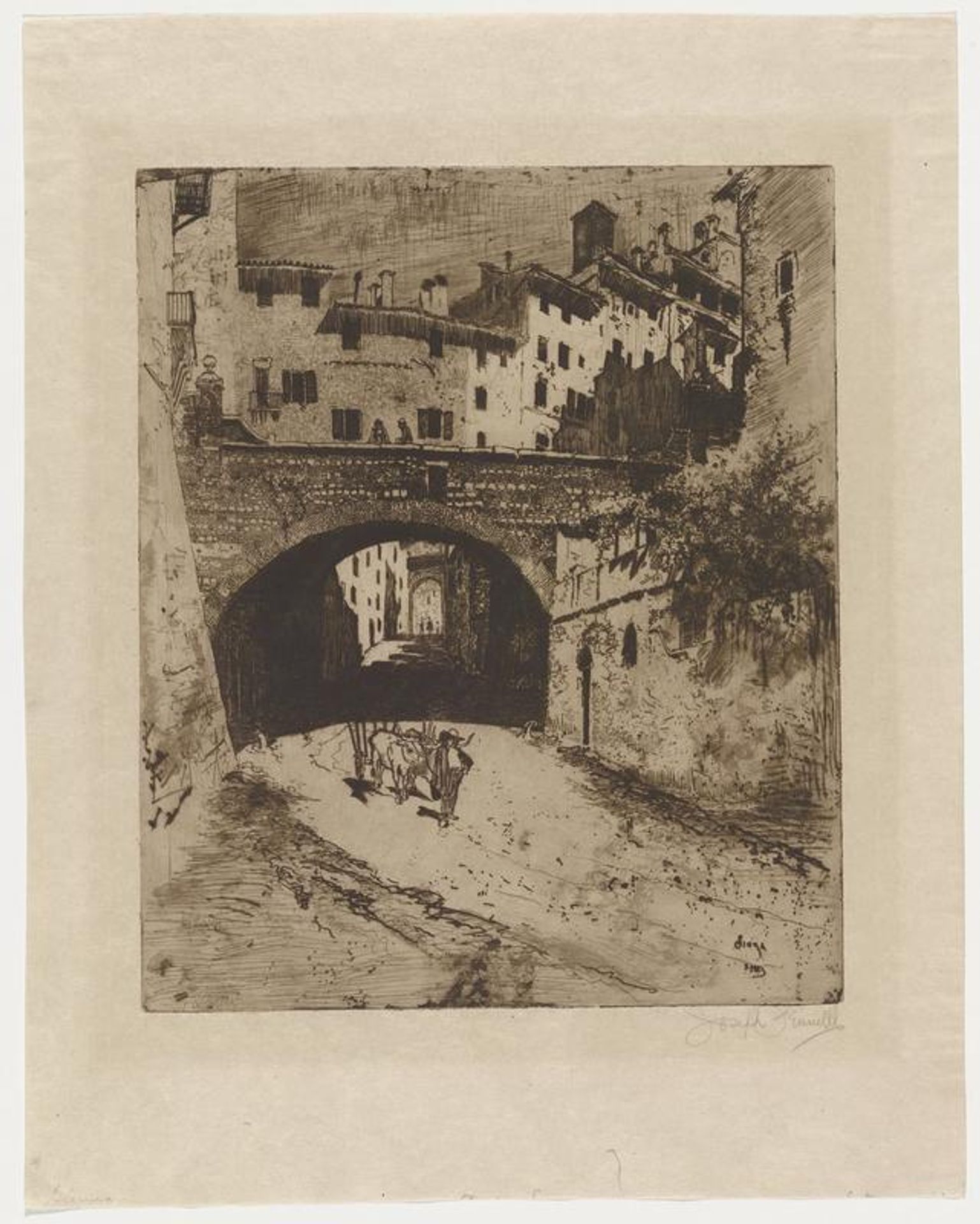 Up and Down in Siena by Joseph Pennell