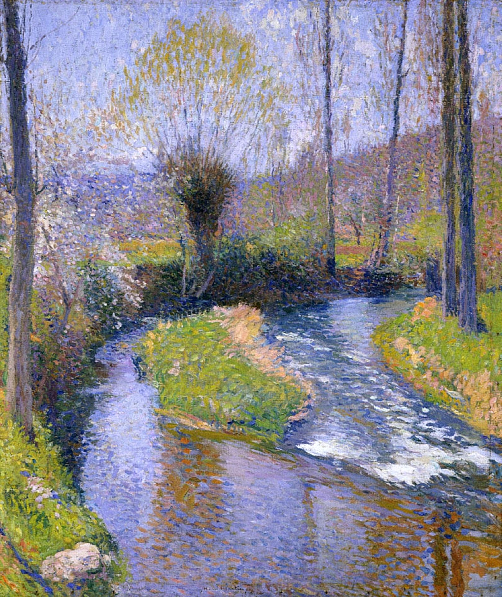 River Vert by Henri Martin