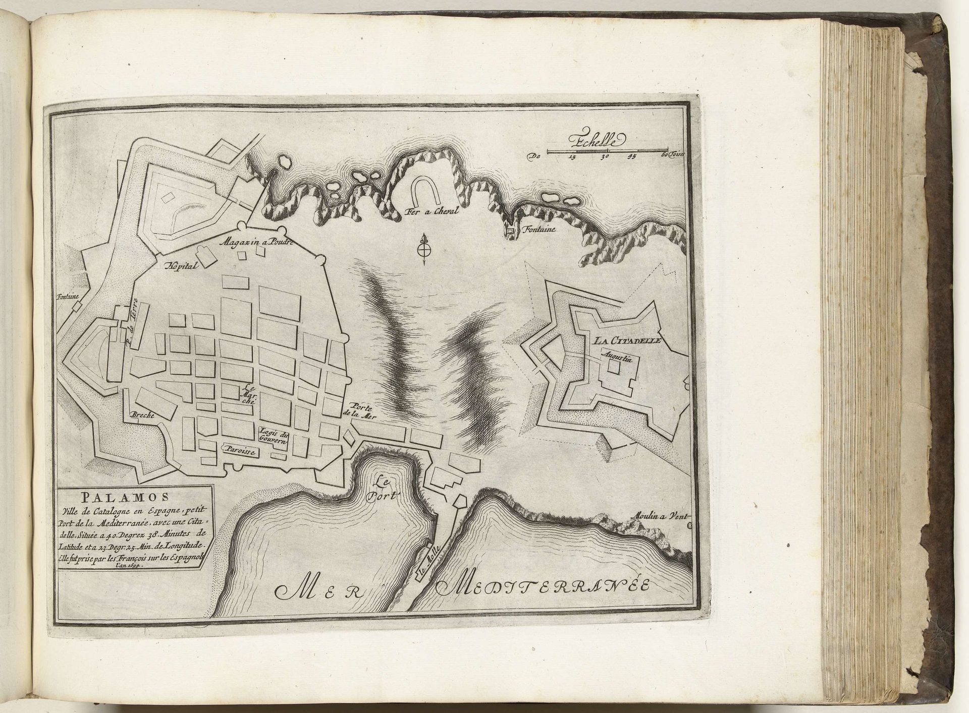 Plattegrond van Palamos, 1694 by Anonymous