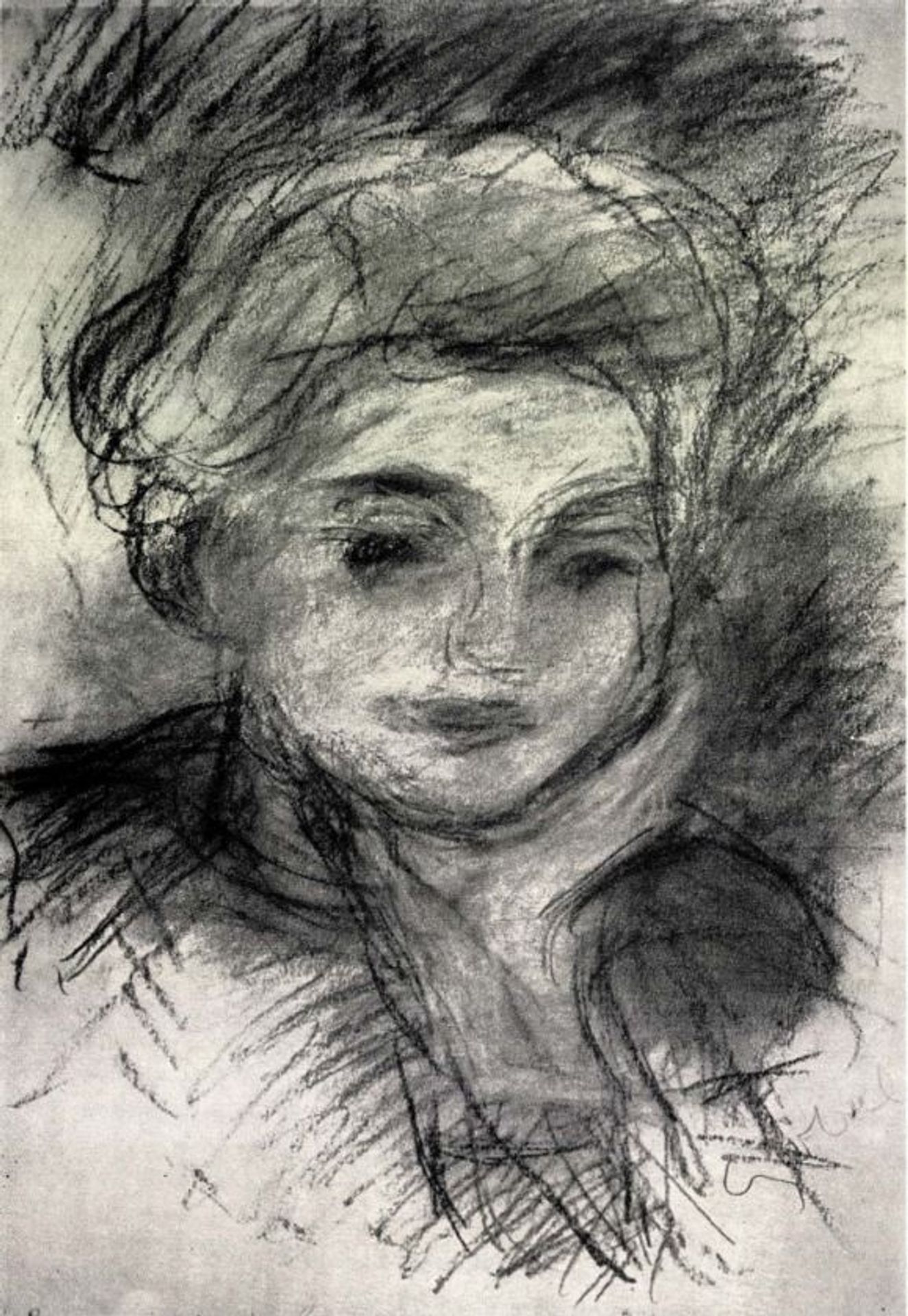 Czóbel Béla, Mme Ferenczy. Pastel. Musée Des Beaux Arts by Bela Czobel