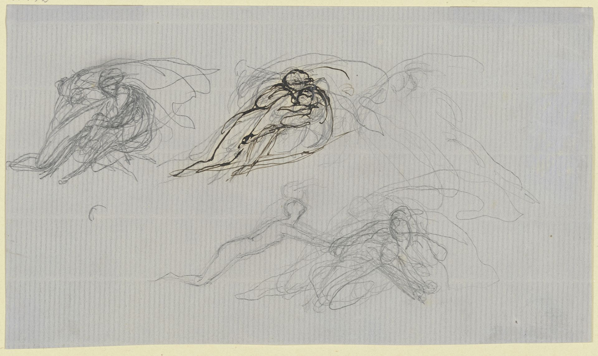 Three groups of people by Victor Müller